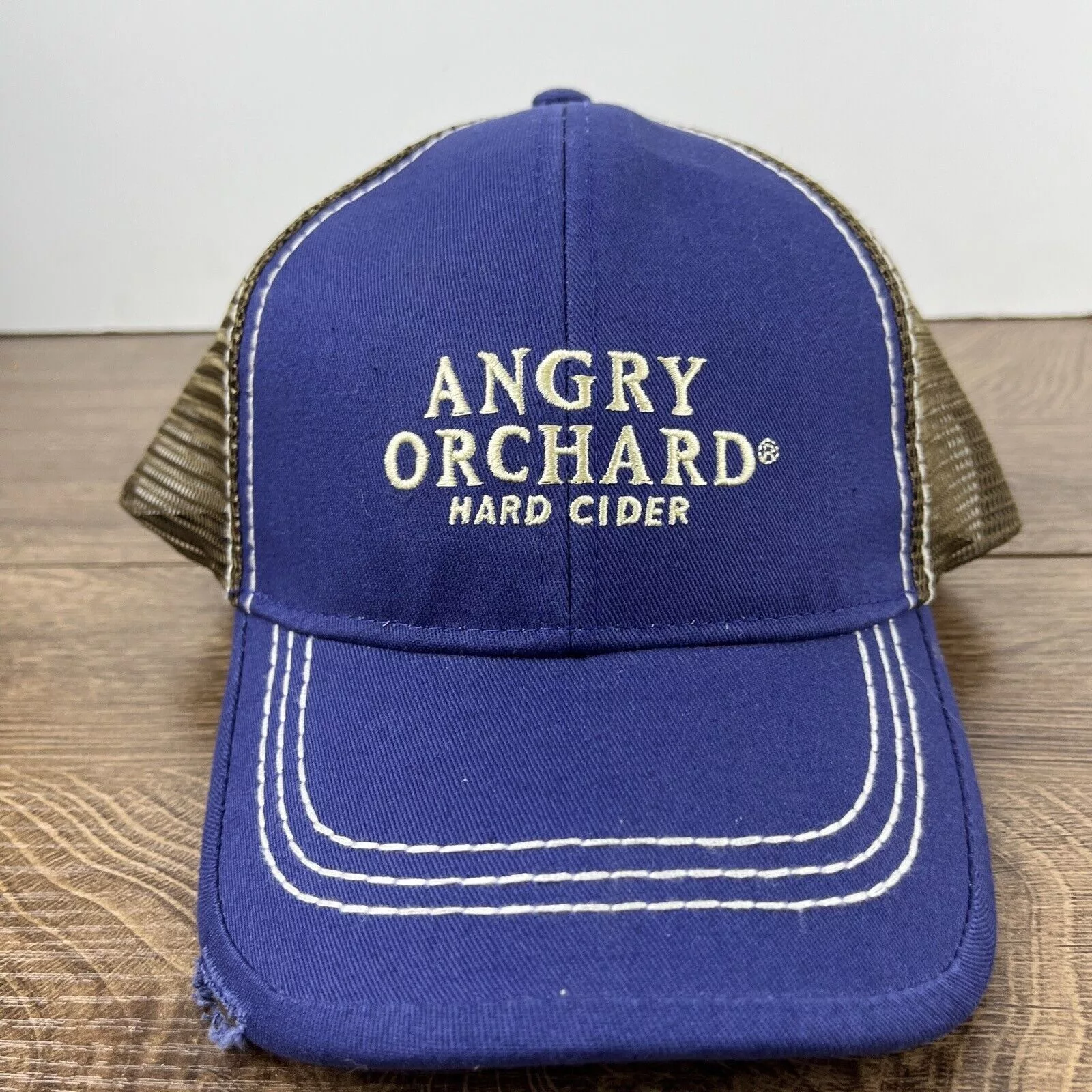 Other Hats Other Hard Cider Hat Angry Orchard Blue Adjustable Hat Snapback Ad