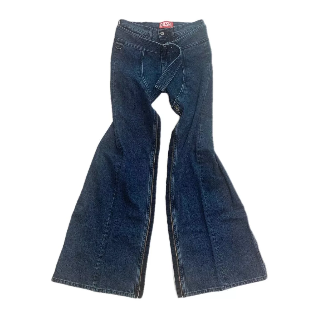 Diesel Denim Diesel x Shayne Oliver denim zip jeans Blue