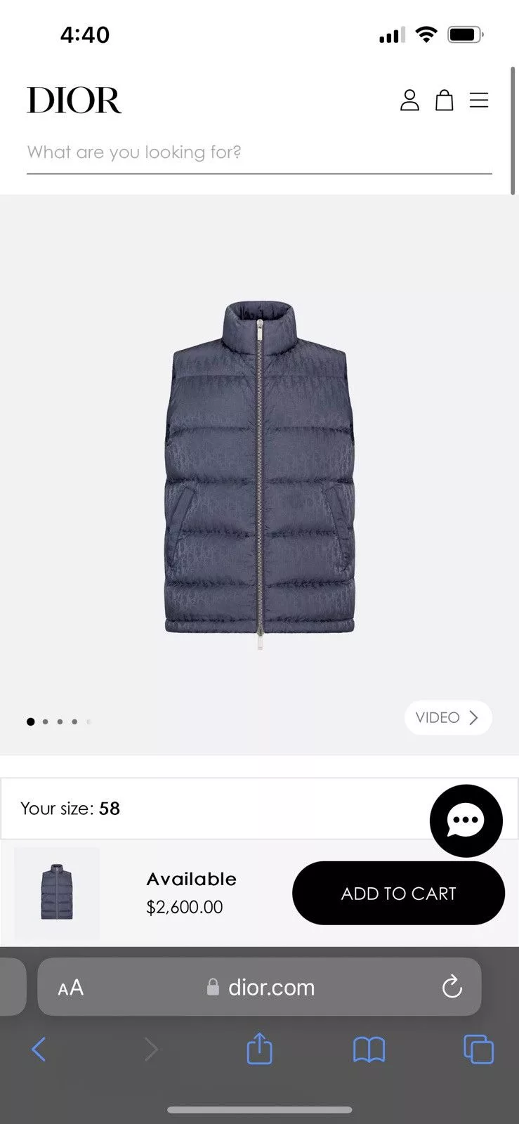Dior Vests Dior Oblique Vest Blue