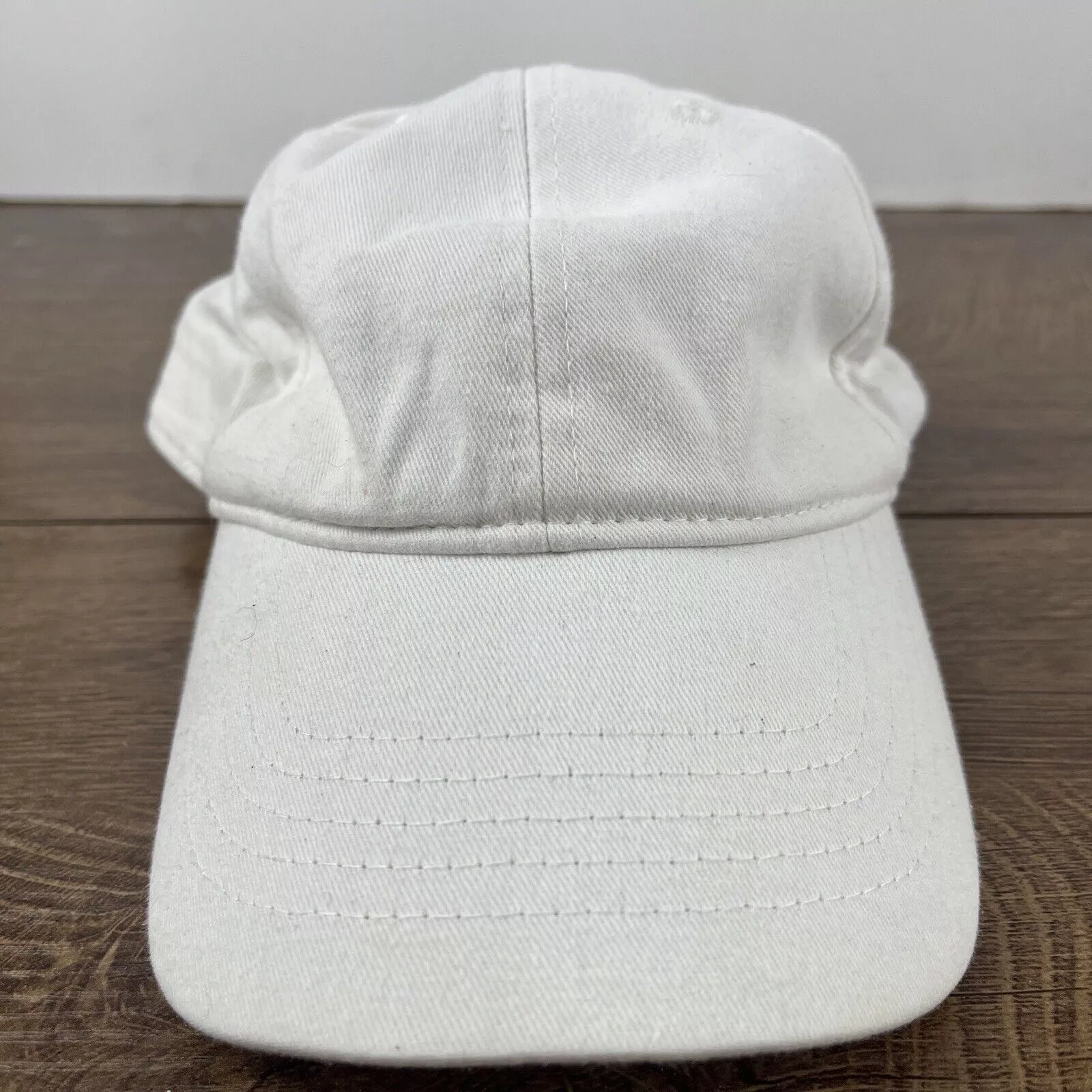Other Hats Other White Baseball Hat Plain White Hat Adjustable Adult Size Hat