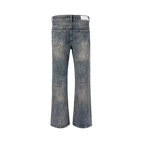 Designer Denim Designer × Japanese Brand × Vintage Boot Cut Distressed Micro Rugged Jeans Gray