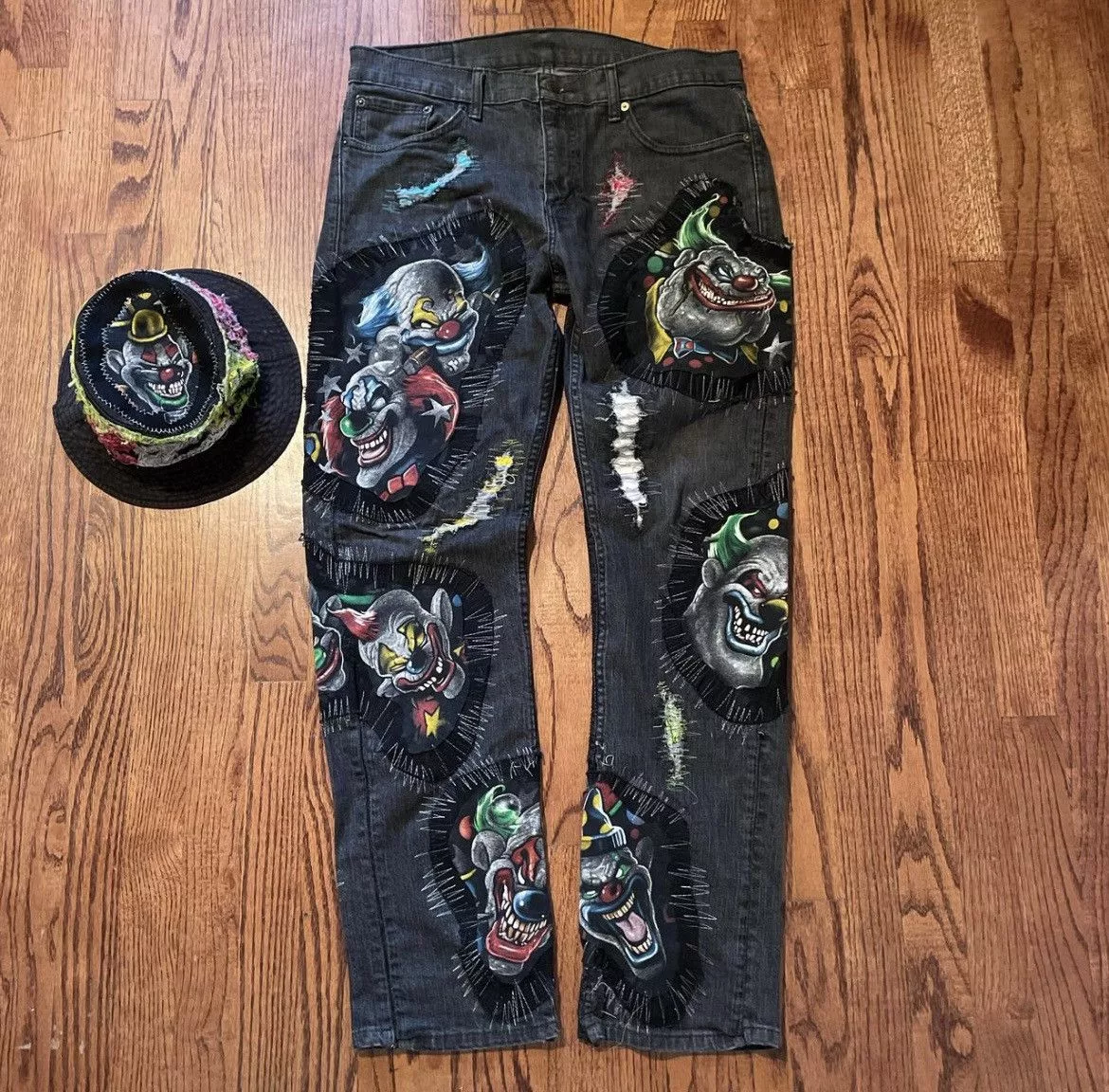 Other Denim Other Killer Klown Levi Jeans Customs Black
