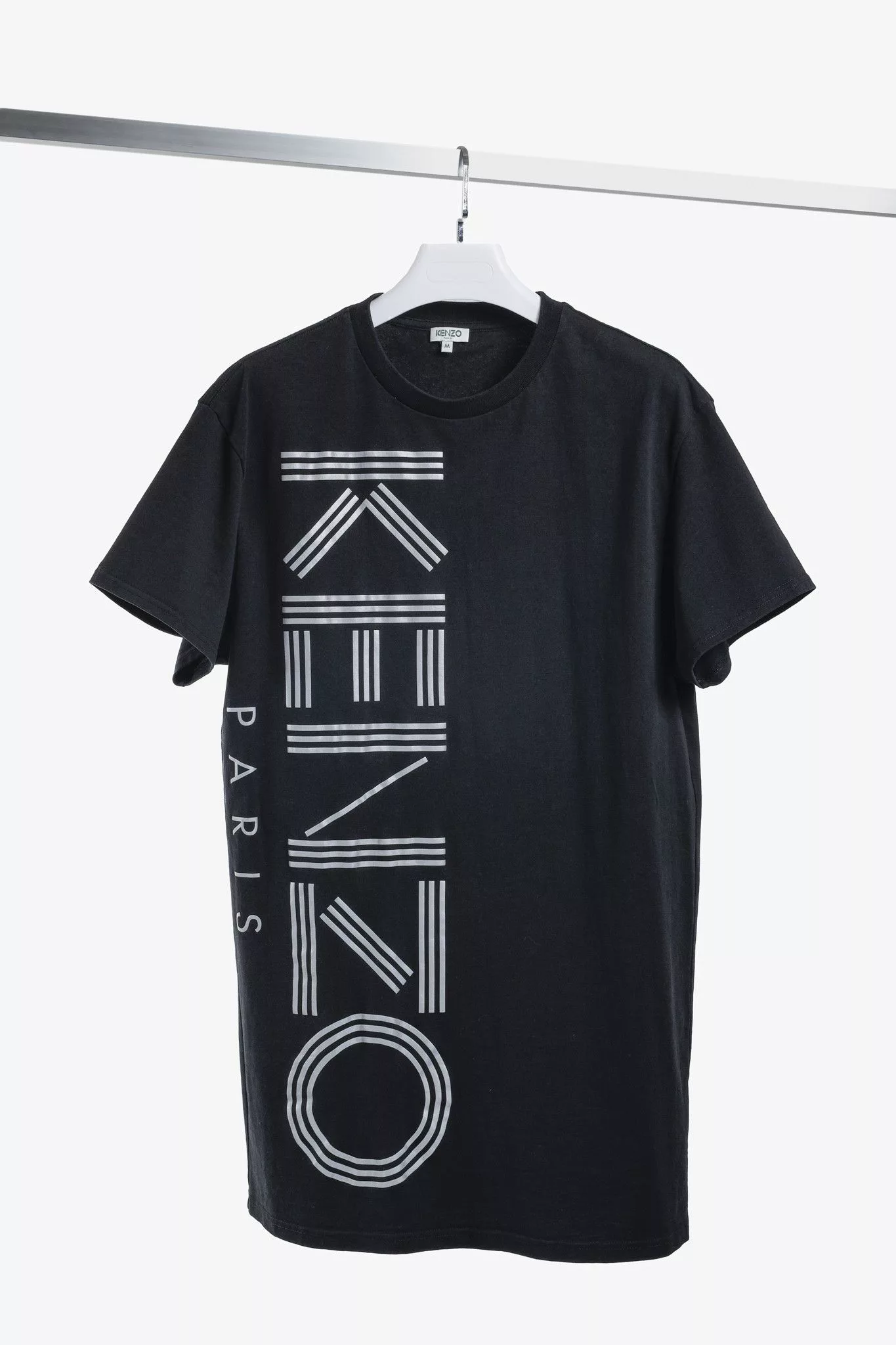 Kenzo Midi Dresses Kenzo Black Logo T-Shirt Dress