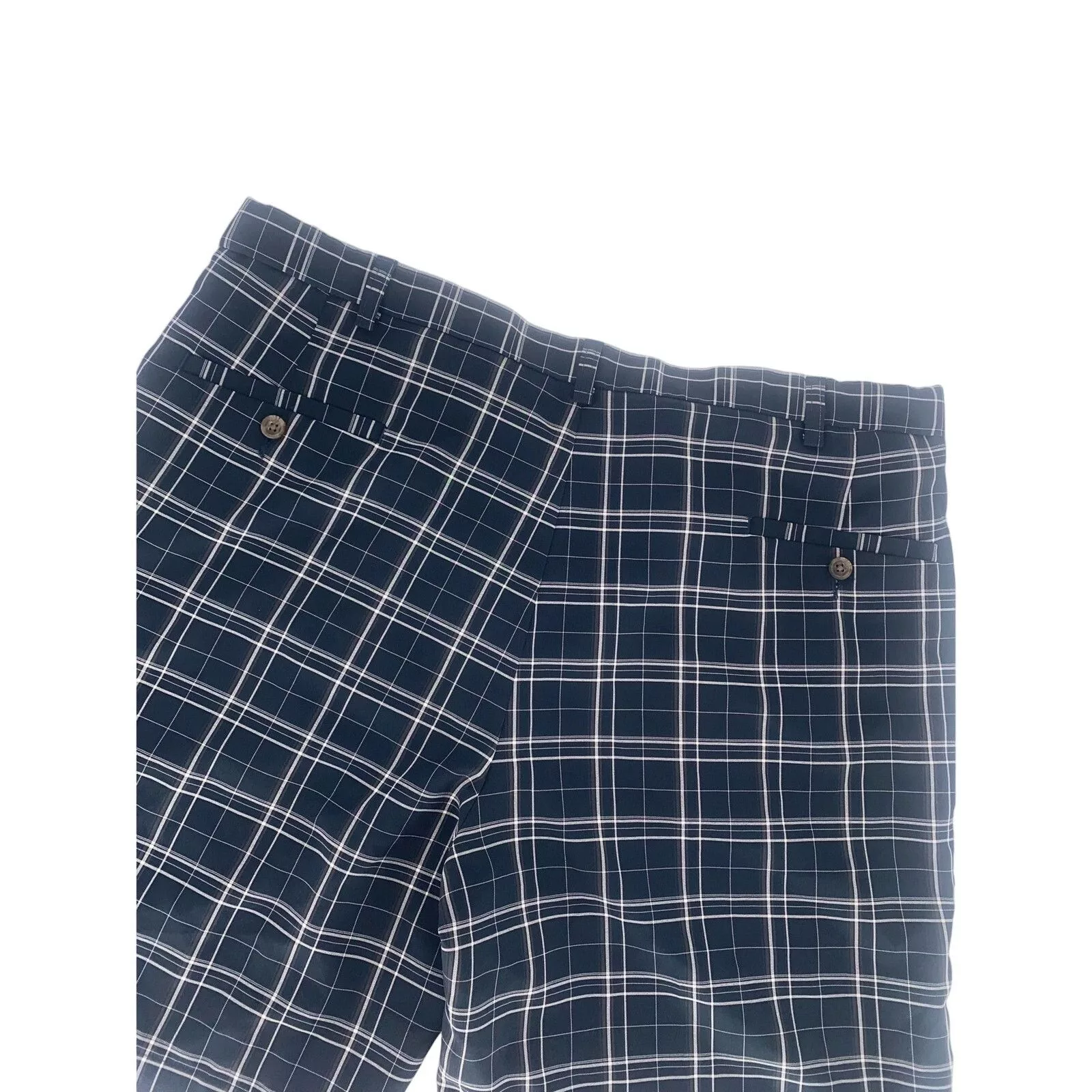 Izod Shorts IZOD Mens plaid Golf Shorts. Blue