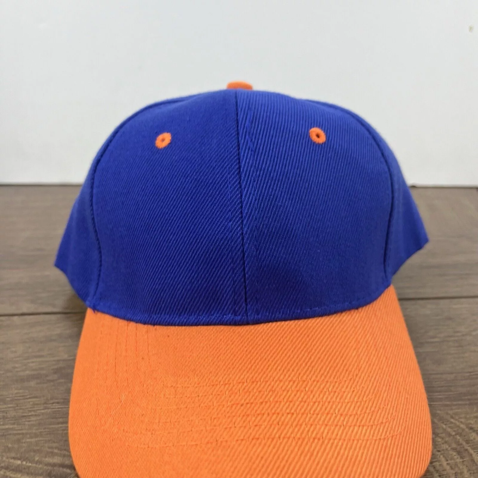 Other Hats Other Blue Orange Baseball Hat Blue Adjustable Hat Blue Adult Size
