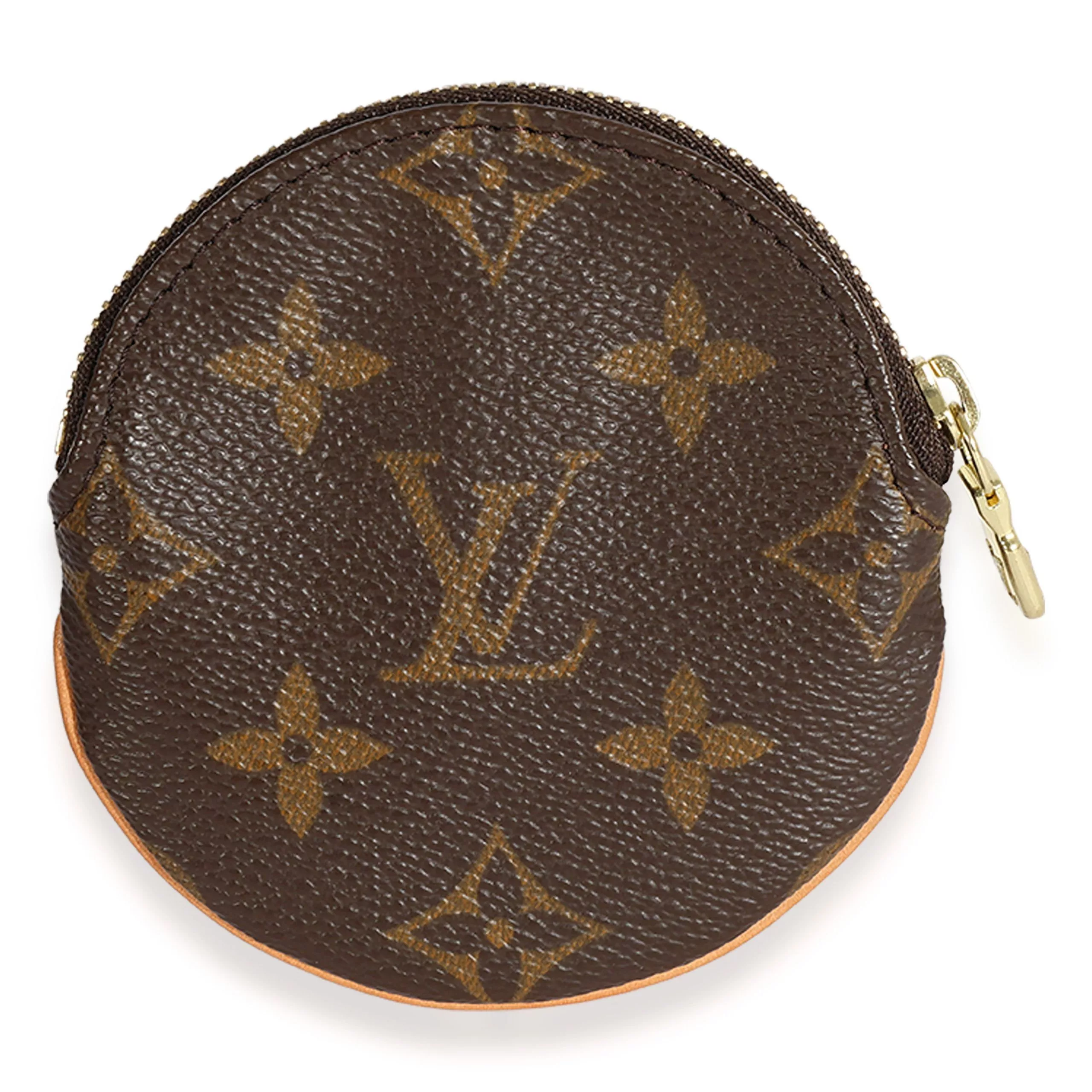 Louis Vuitton Rings Louis Vuitton Monogram Canvas Round Coin Purse Brown