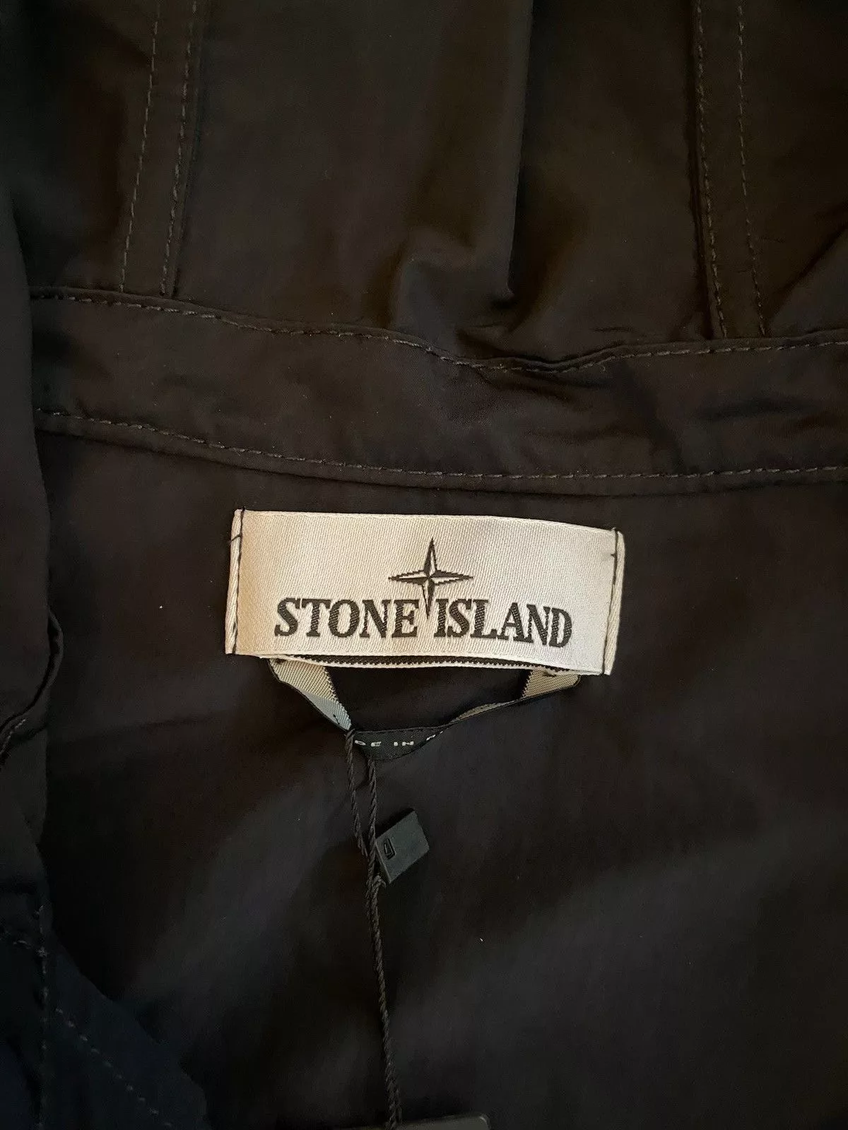 Stone Island Light Jackets Stone Island Nylon Black Jacket