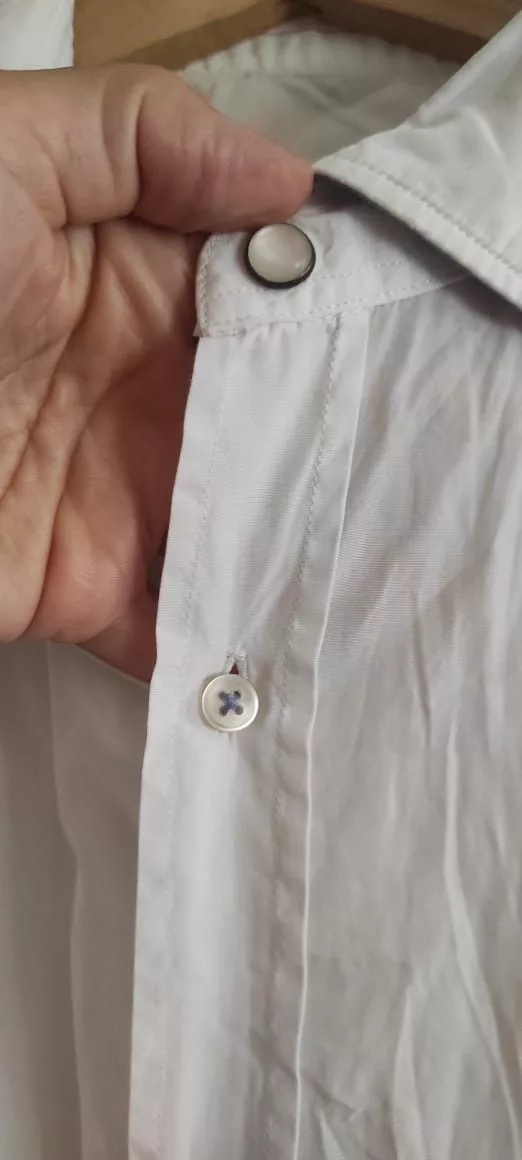 Massimo Dutti Shirts Button Ups MASSIMO DUTTI Mens White Shirt Regular Fit Cotton Excellent