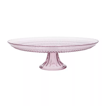 Jupiter Pink Cake Stand 13x13x4.3"     