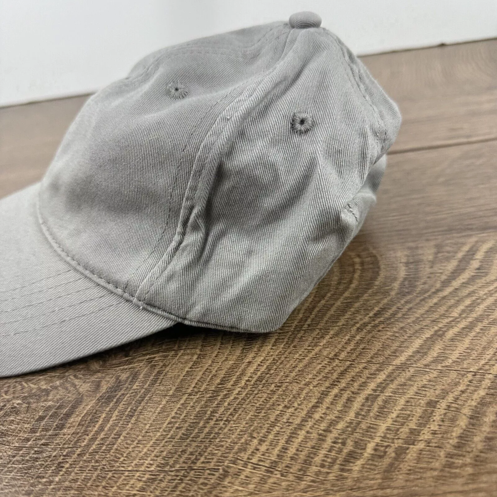 Other Hats Other Plain Gray Baseball Hat Cap Gray Hat Adjustable Adult Size H