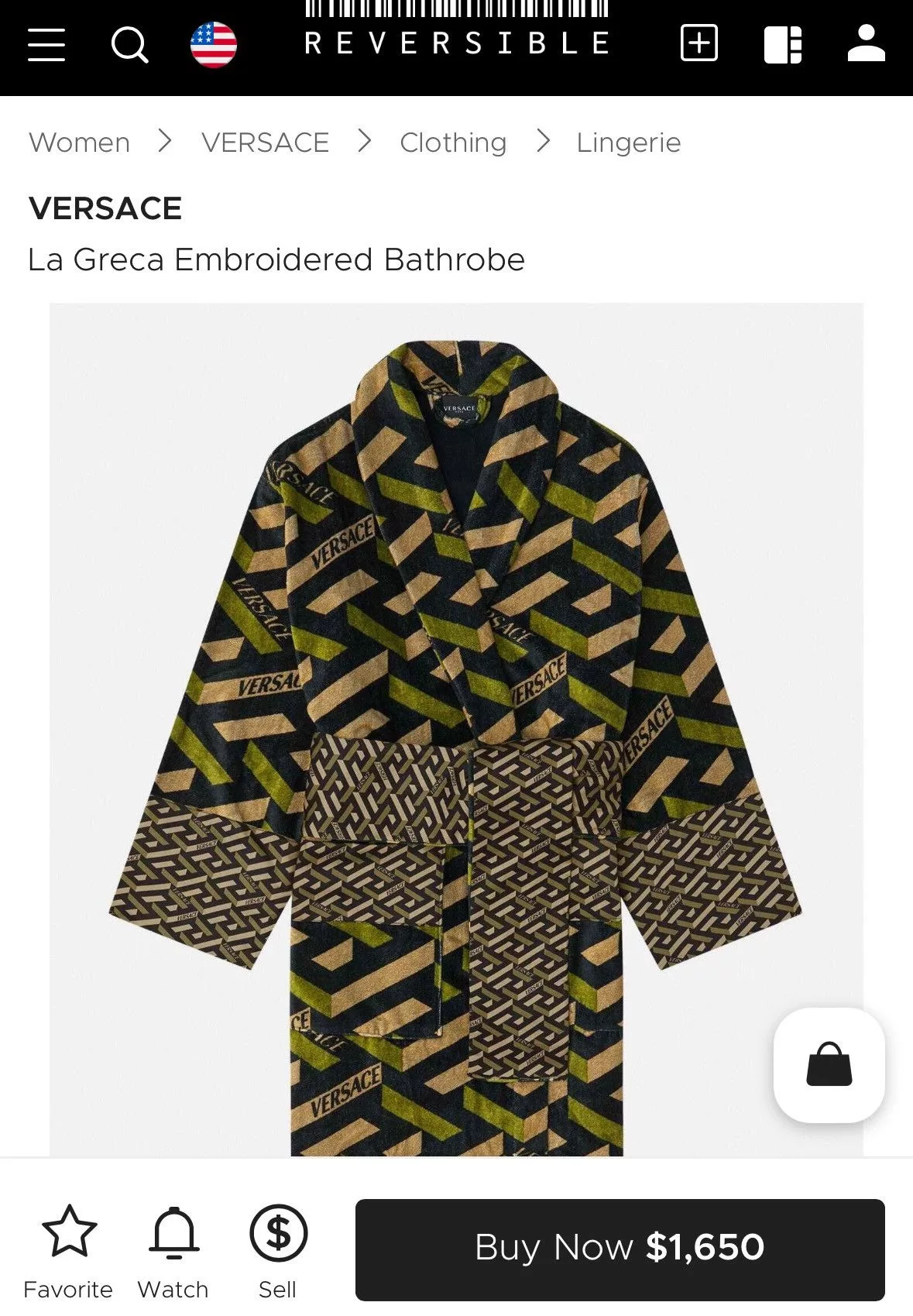 Versace Miscellaneous Versace La Greca Embroidered Sequence Robes Green