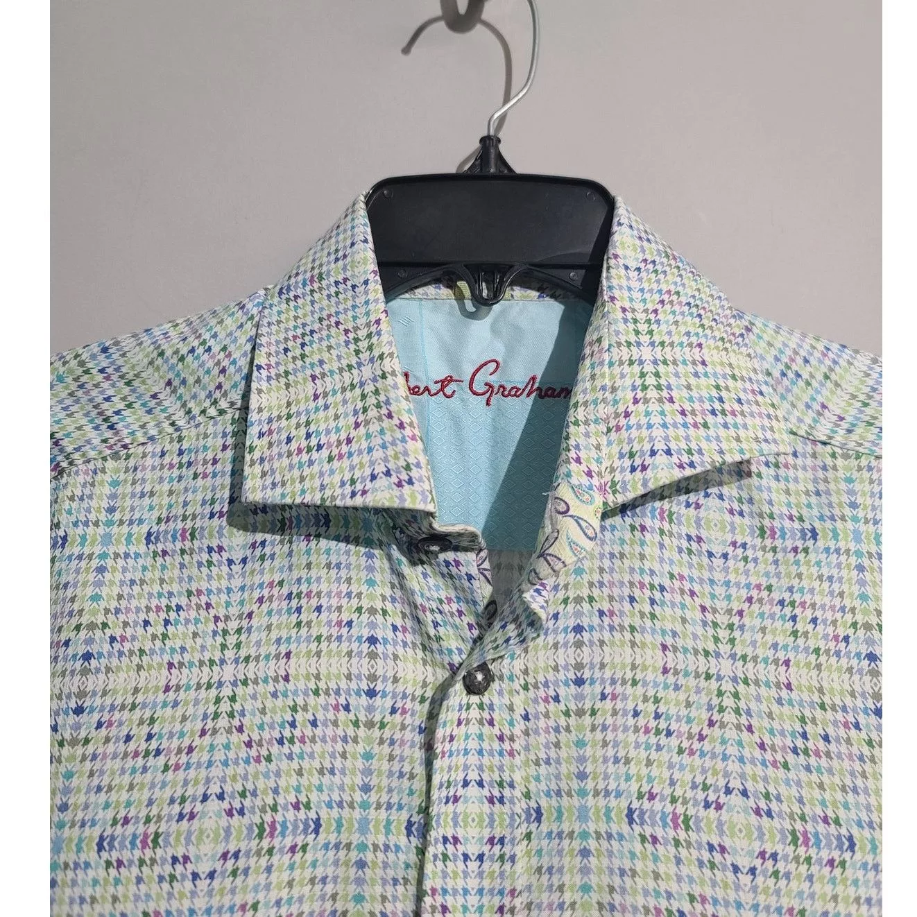 Robert Graham Shirts Button Ups Robert Graham Multi color Geometrical Print Button Shirt