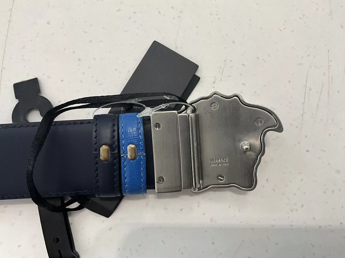Versace Belts Versace Saffiano Belt Size 90 Multi