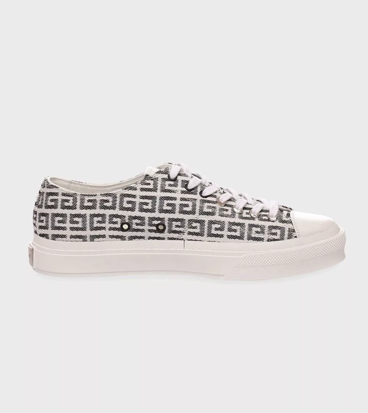 Givenchy Low Top Sneakers Givenchy Men's City Allover Logo Canvas Low-Top Sneakers Black