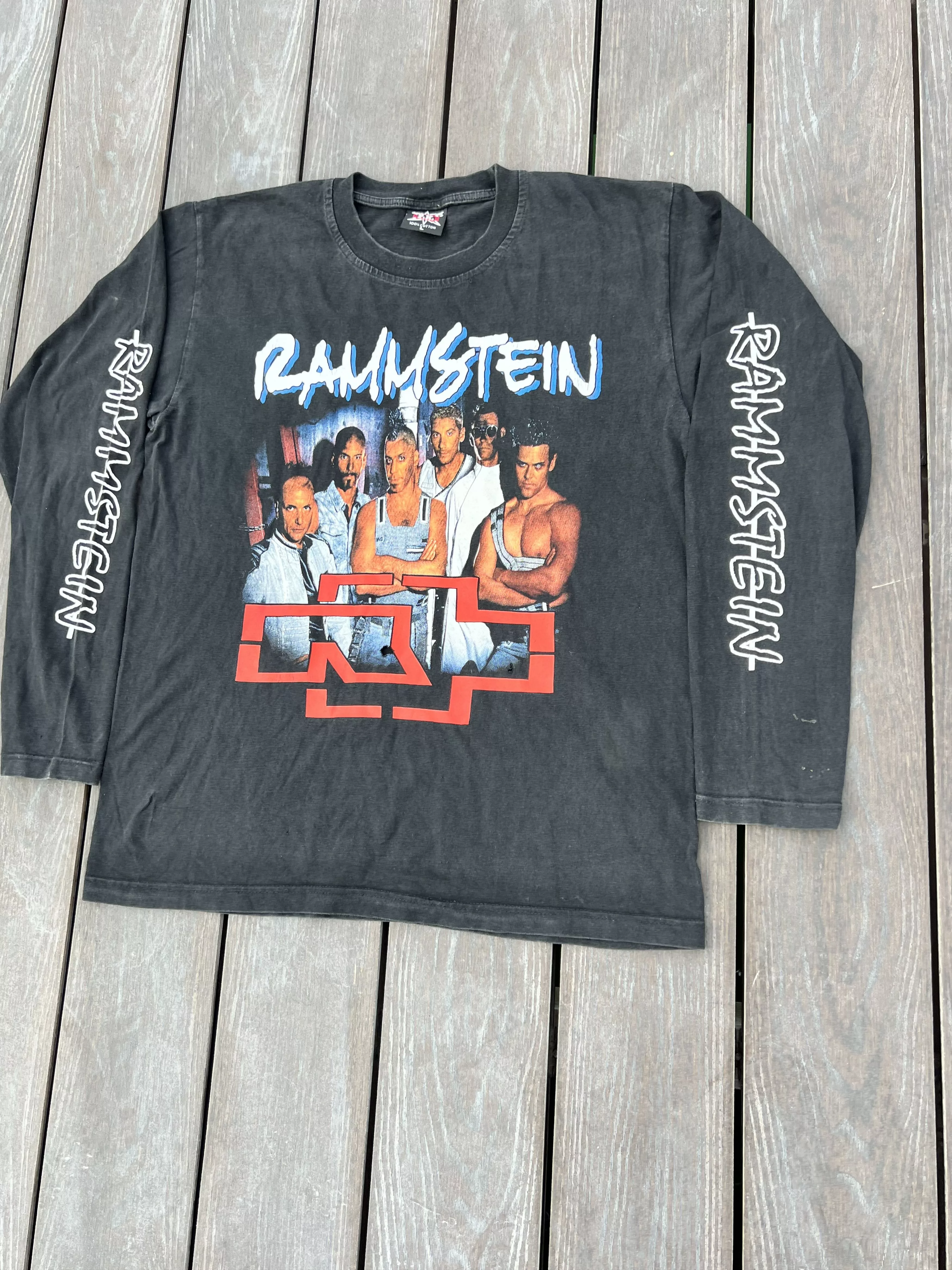 Vintage Long Sleeve T Shirts Vintage Sweatshirt Rammstein Black