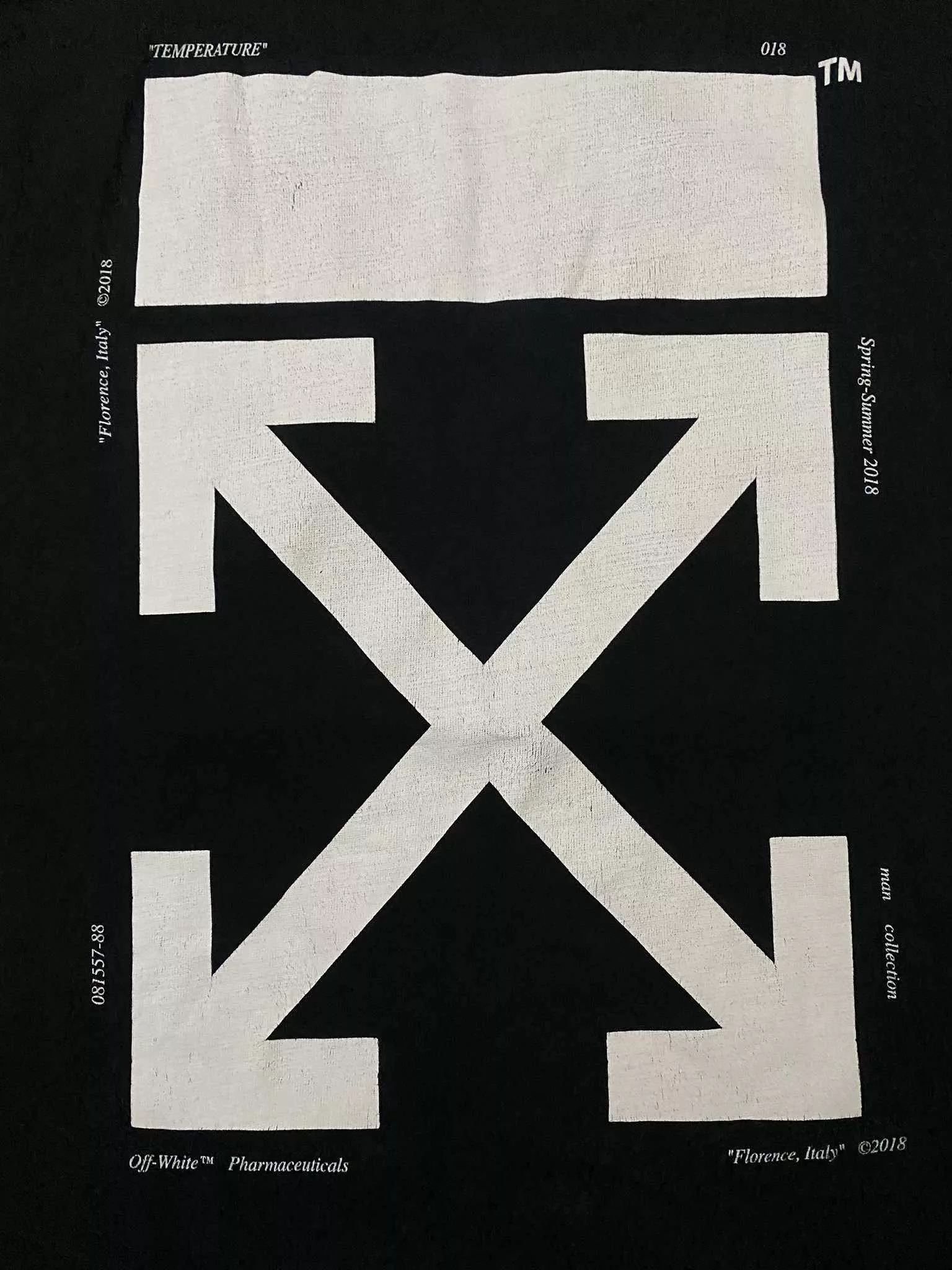 Off-White Short Sleeve T Shirts SS18 Off-White Mona Lisa Tee Black