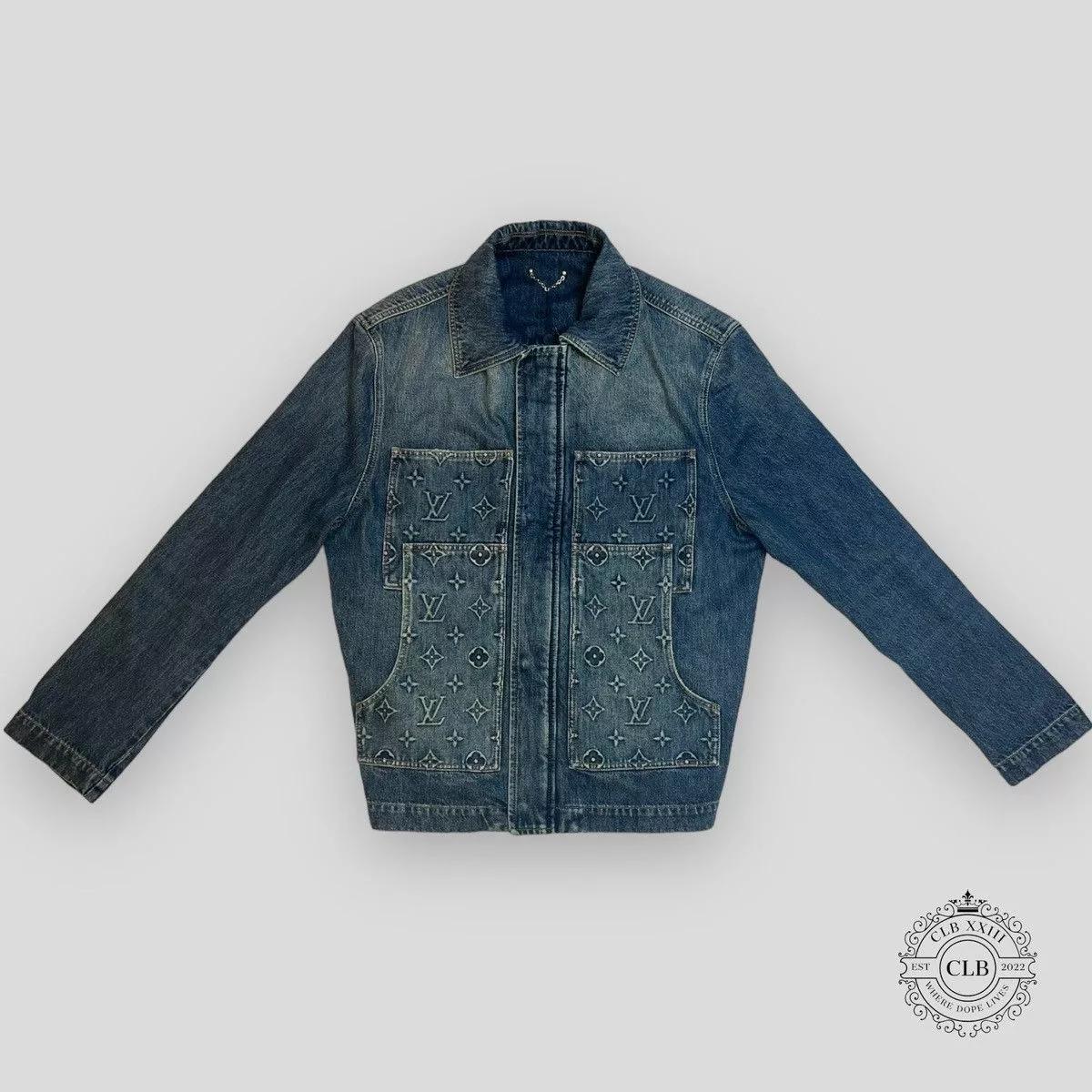 Louis Vuitton Denim Jackets LOUIS VUITTON MONOGRAM LIGHT DENIM JACKET Purple
