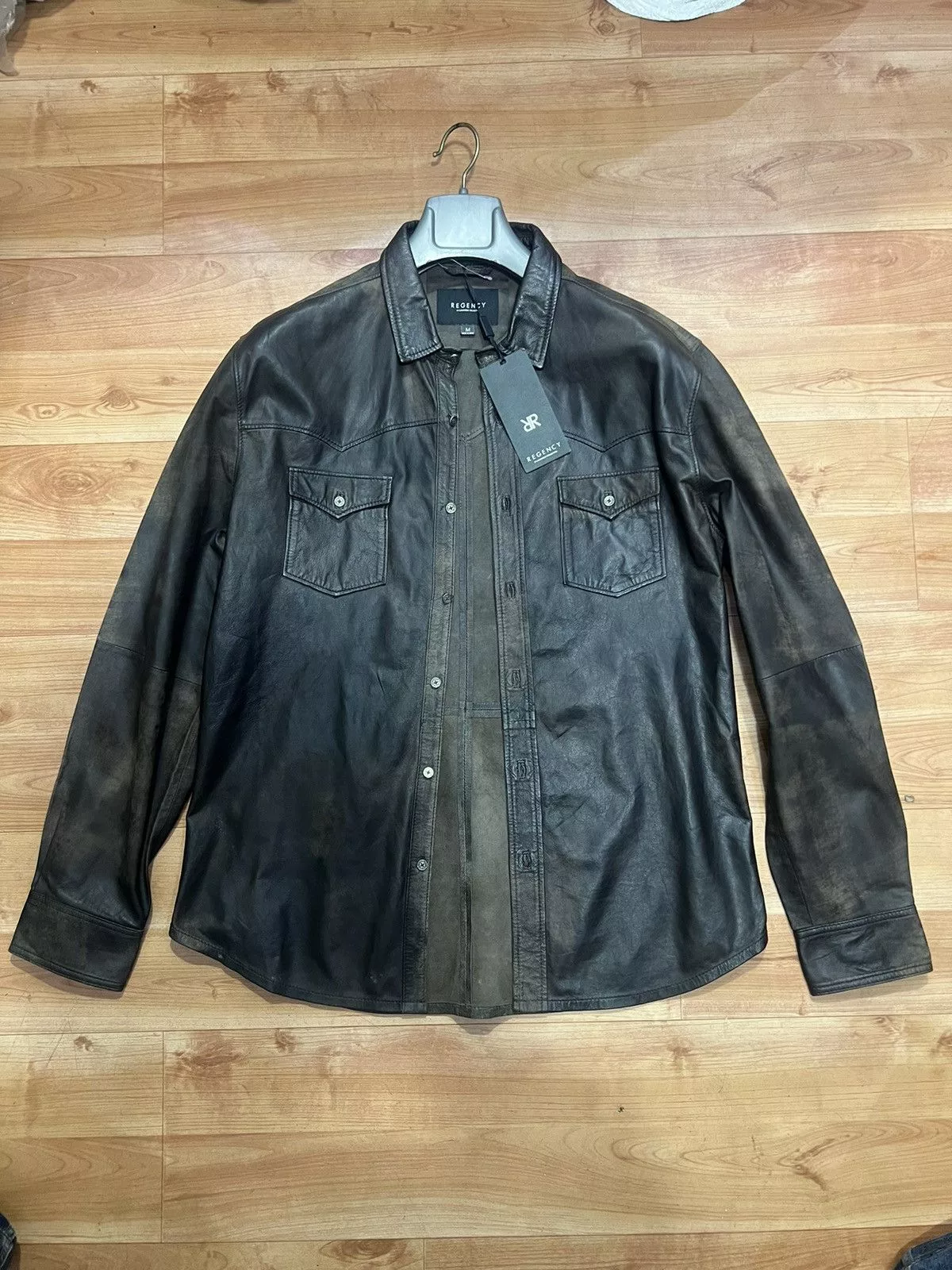 LAMARQUE Leather Jackets LAMARQUE Leather Shirt Brown