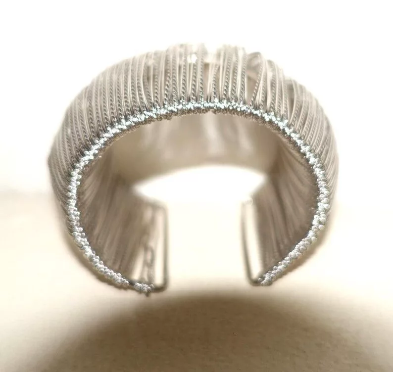 Other Bracelets Other Silver tone Multiple String Cuff Bracelet