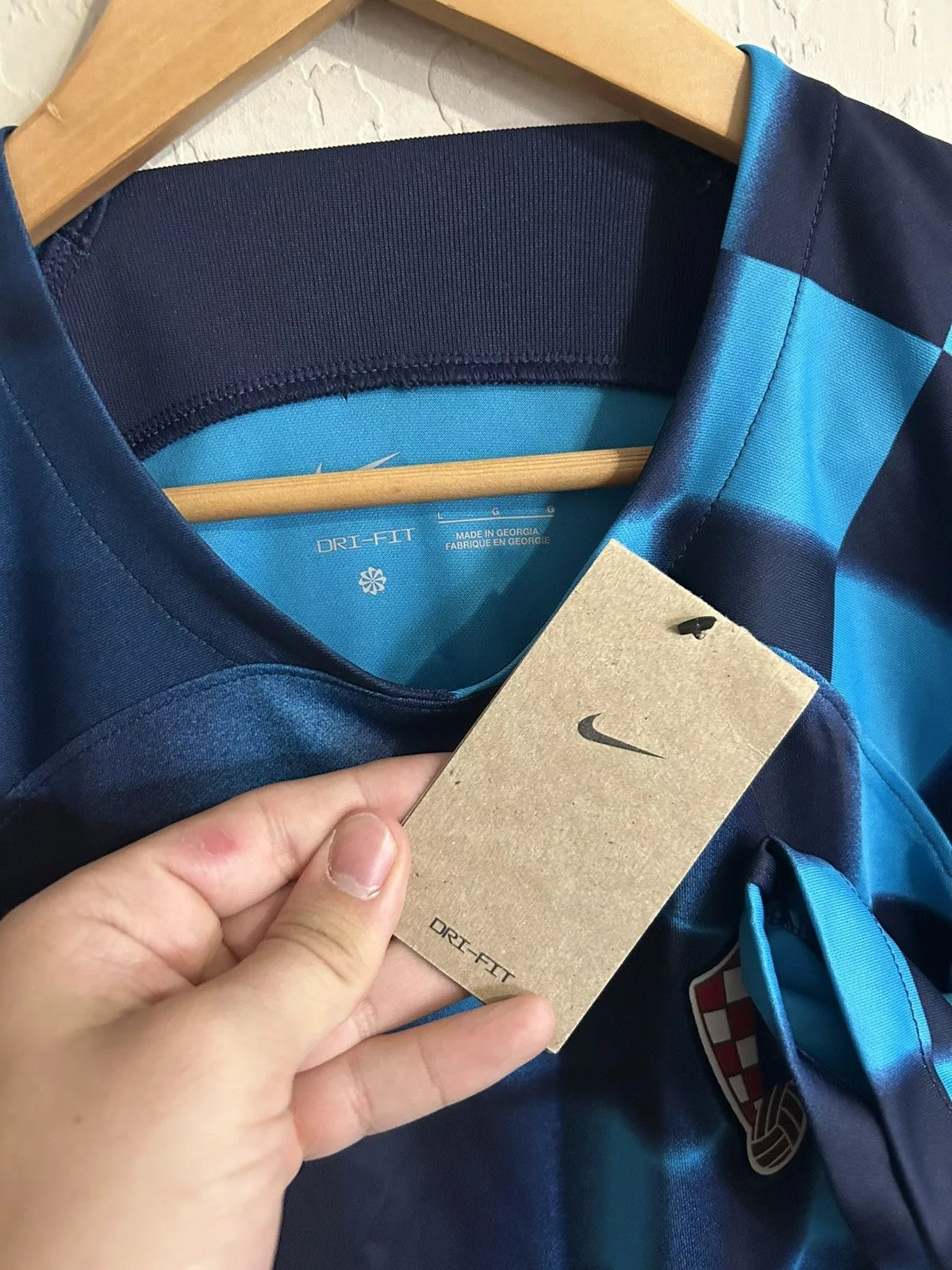 Nike Jerseys Croatia Dri-Fit Nike Jersey Blue