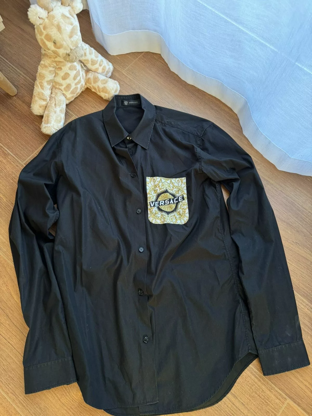 Versace Shirts Button Ups Versace shirt Black