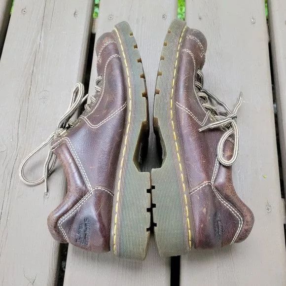 Dr. Martens Casual Leather Shoes Dr. Martens Dr Martens 12312 y2k Low Boot Lug Sole Brown Leather Streetwear