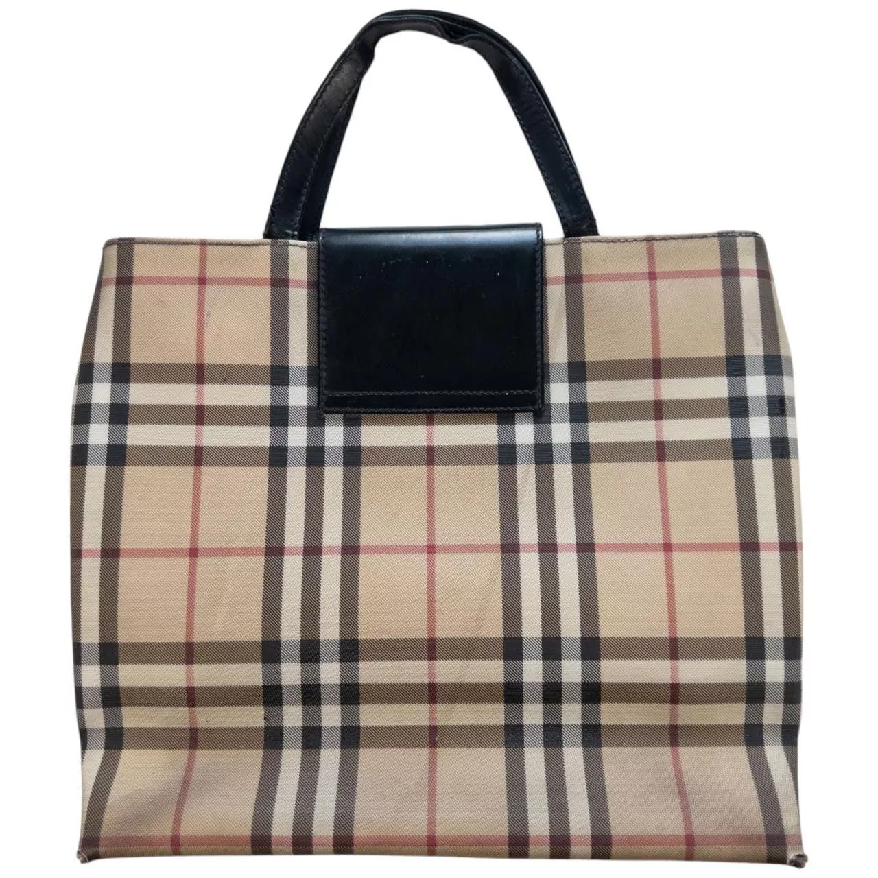 Burberry Handle Bags Vintage Burberry Nova Check Handbag Brown