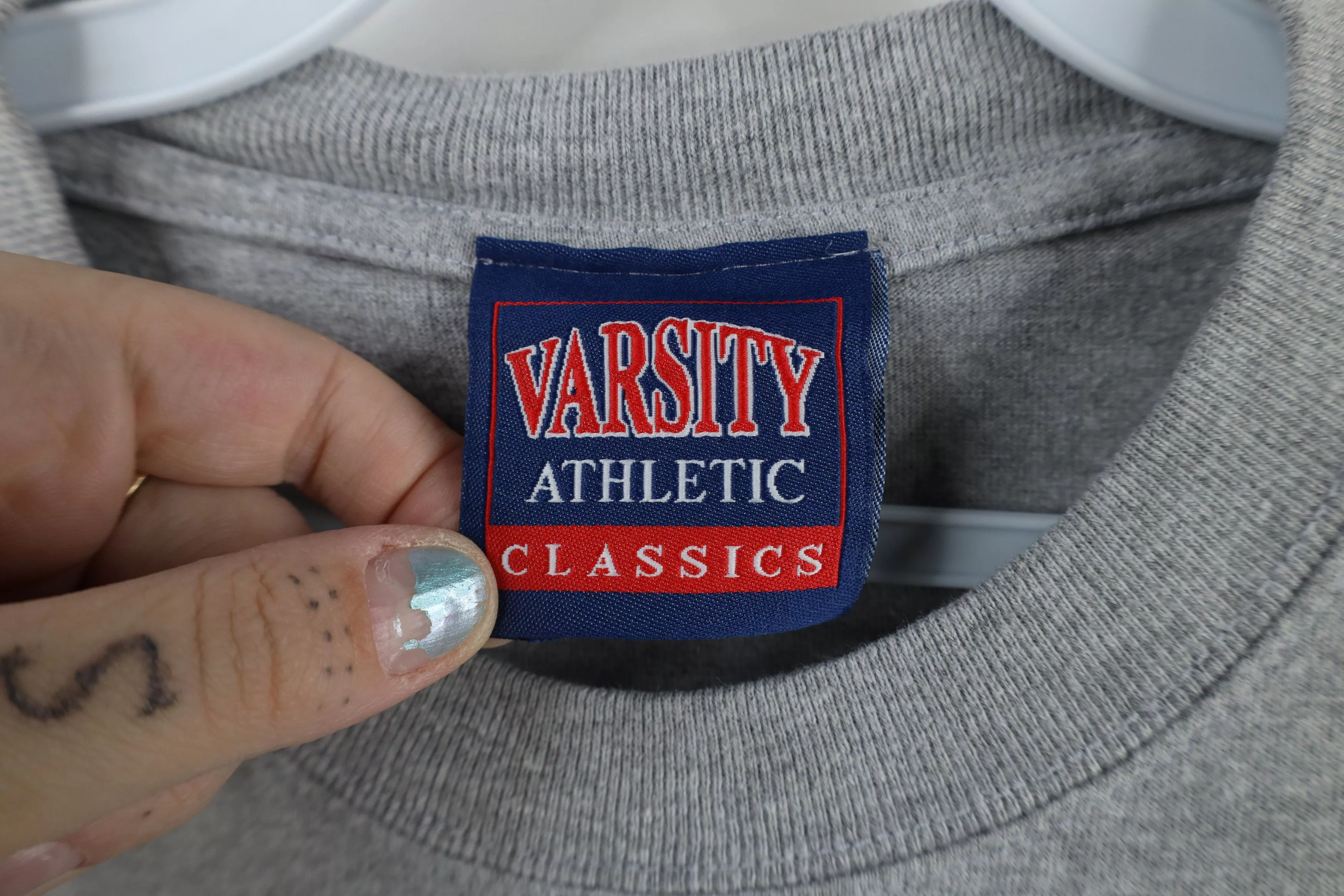 Vintage Long Sleeve T Shirts Vintage 90s Out Ohio State University Long Sleeve T-Shirt Gray