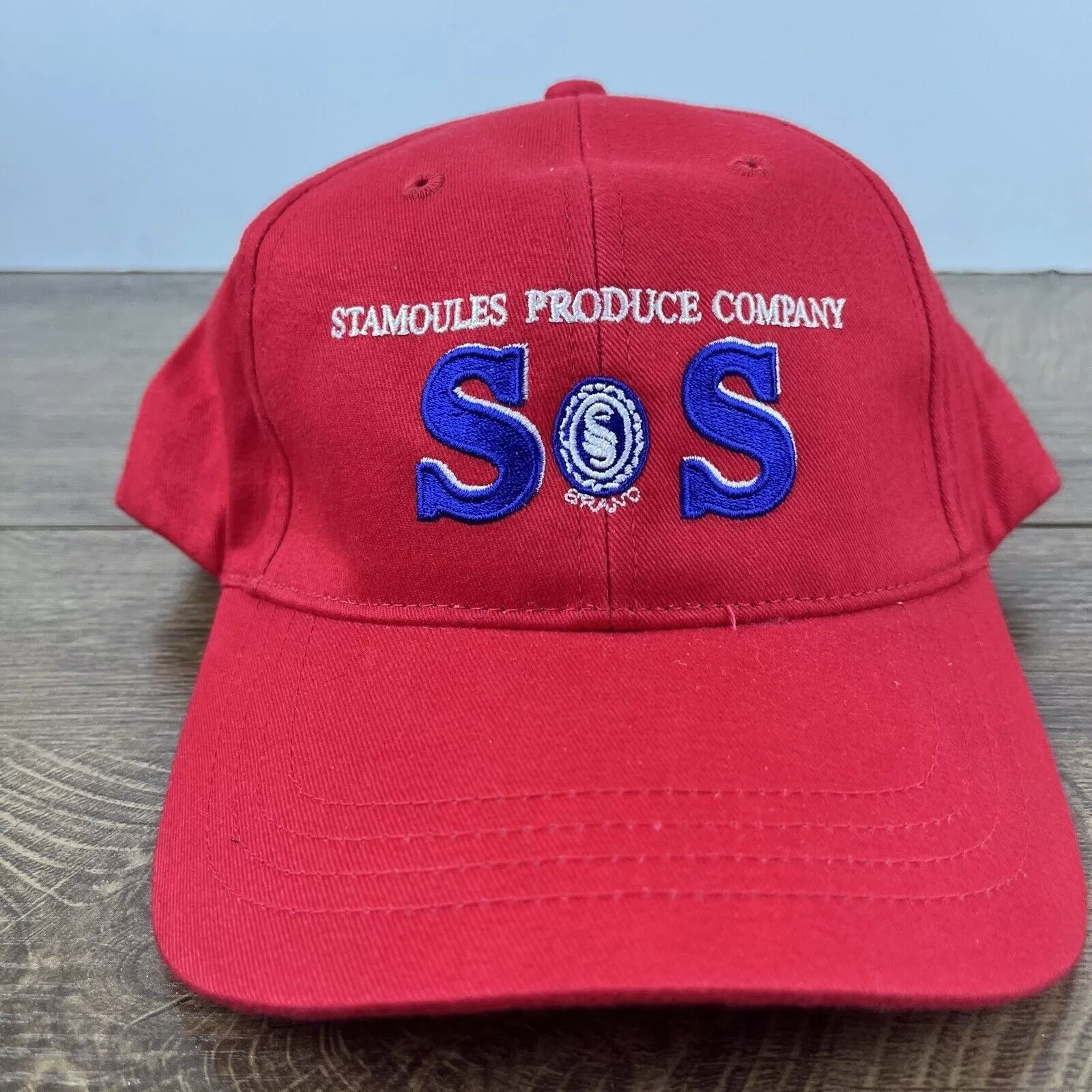 Other Hats Other Stomoules Produce Hat SOS Hat Red Cap Hat Adjustable Hat Red