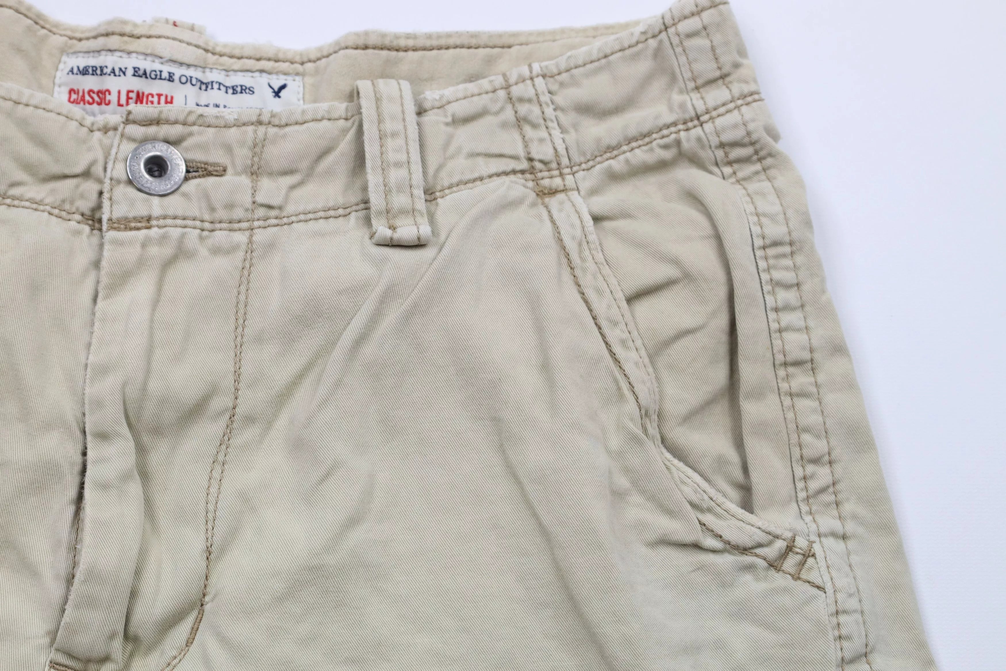 American Eagle Outfitters Shorts American Eagle Outfitters × Vintage Vintage American Eagle Outfitters Length Cargo Shorts Beige