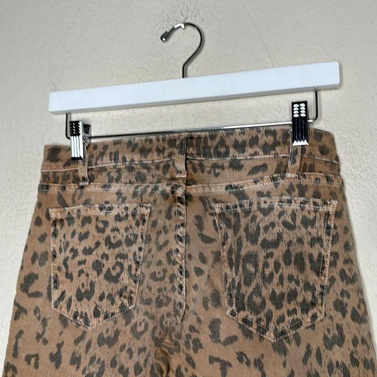 Current/Elliot Jeans Current/Elliott Leopard Skinny Stiletto Jean Sz 25 Indie Y2K Brown