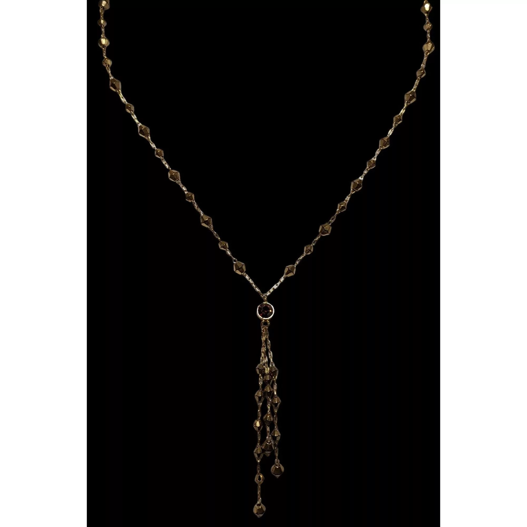 Other Necklaces Other Y2K Icing Gold Beaded Tassel Necklace