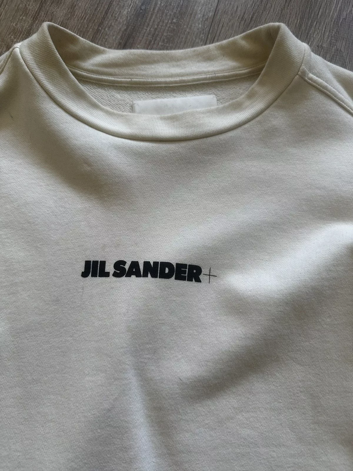 Jil Sander Sweatshirts Hoodies Jil Sander Logo Sweatshirt White