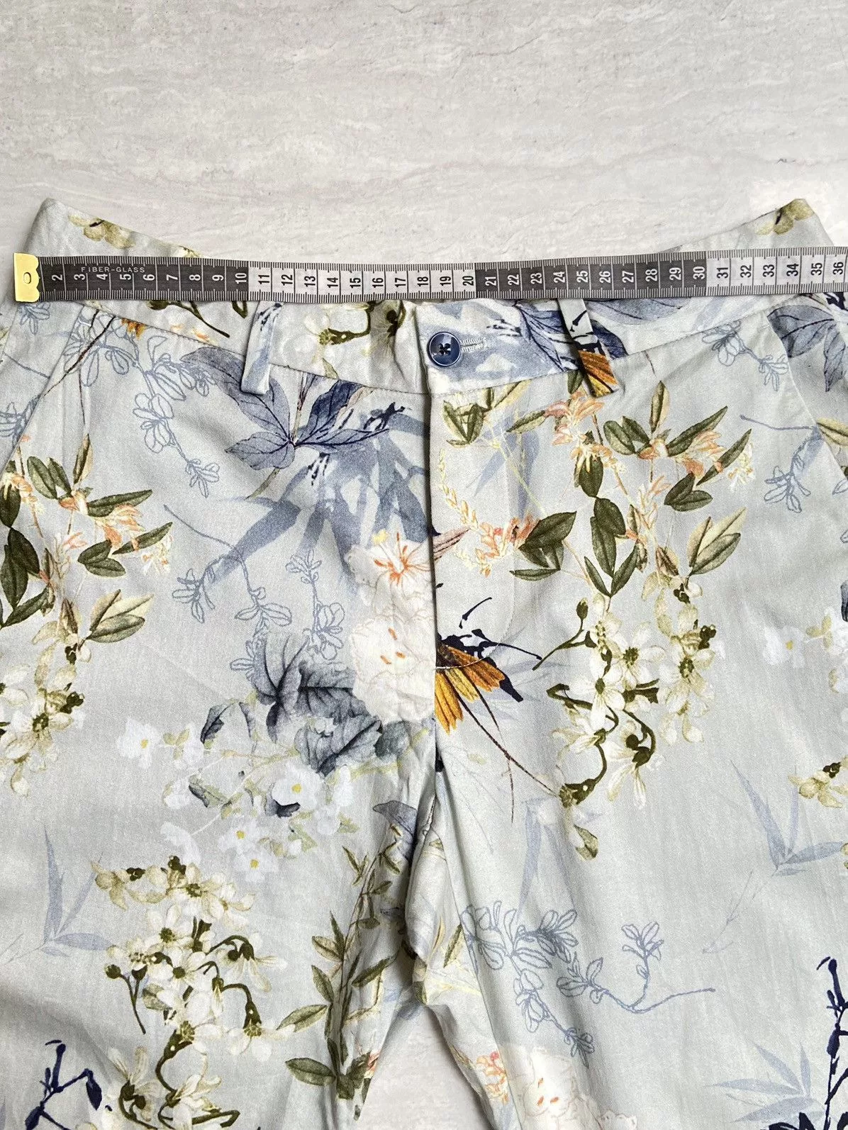 Zara Casual Pants ZARA MAN Flower Patterned Pants White