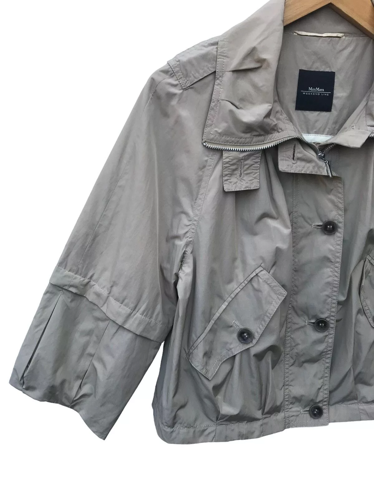 Max Mara Jackets Max Mara × Weekend Max Mara Max Mara Weekend Line Cropped Jacket White