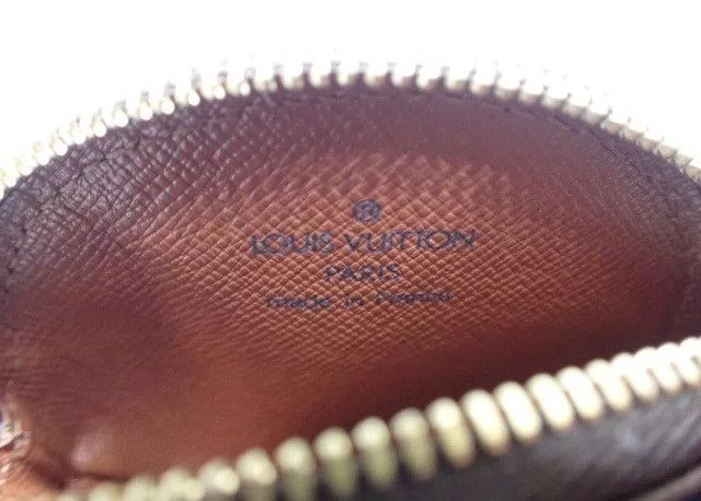 Louis Vuitton Wallets Louis Vuitton Monogram Canvas Brown Round Coin Purse