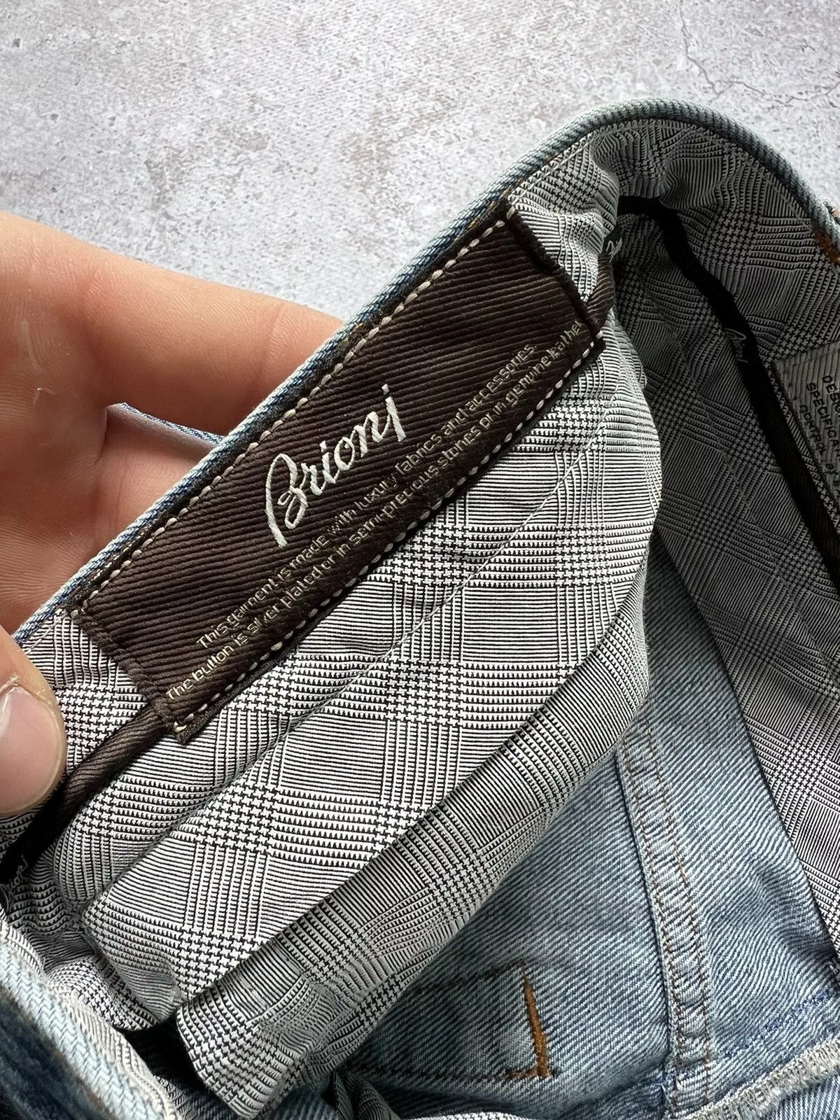 Brioni Denim Collection Livigno Pants Blue