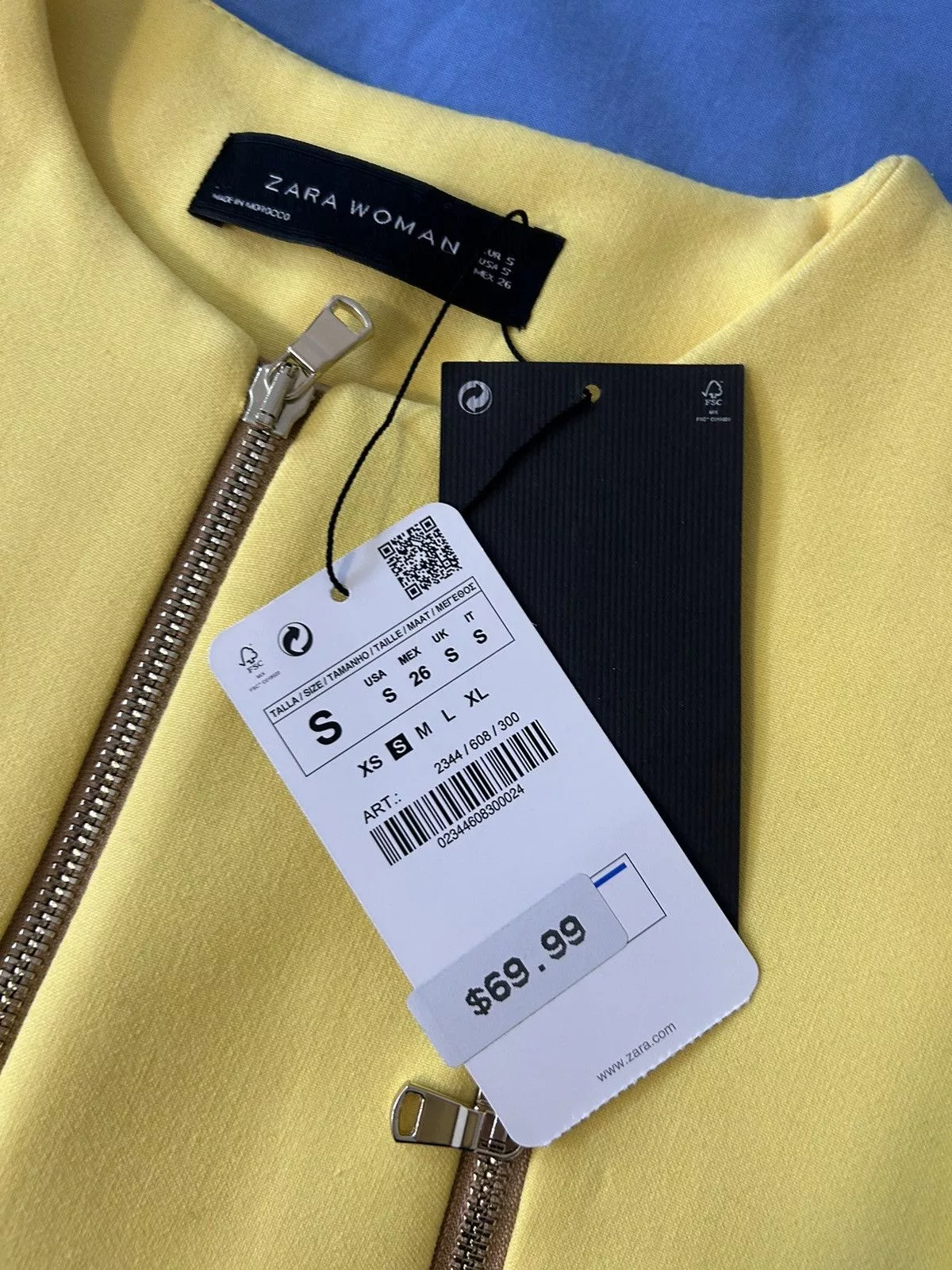 Zara Coats zara yellow coat