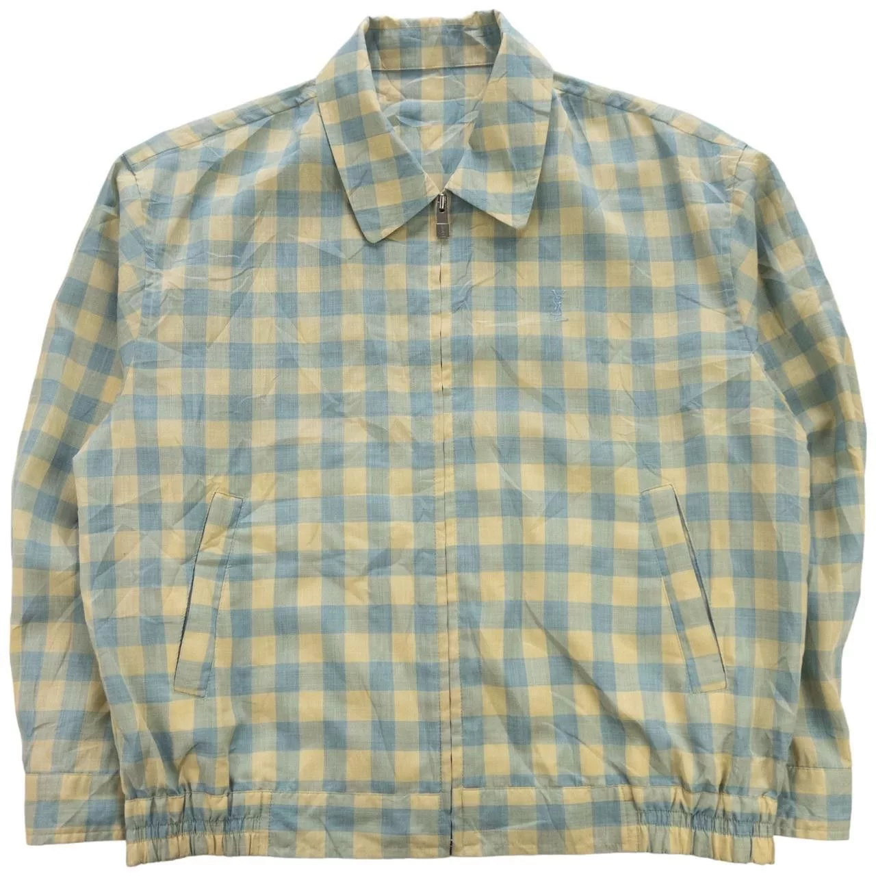 Yves Saint Laurent Light Jackets Vintage YSL Yves Saint Laurent Check Jacket Size L Yellow