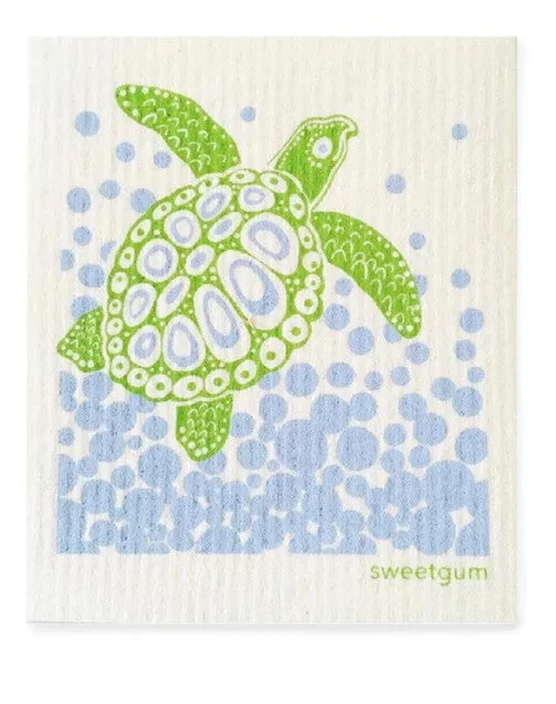 Sea Turtle Swedish Dishcloth