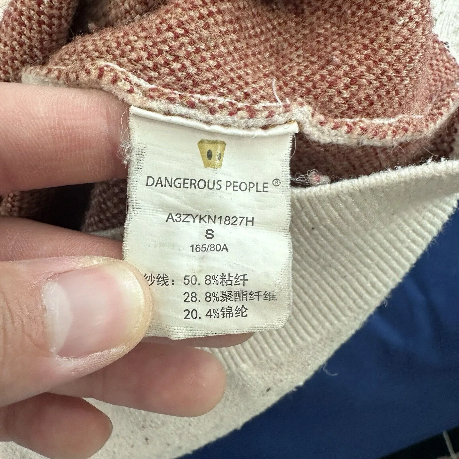 Other Sweaters Other Dangerous People Sweater S Teddy Bear Print AOP Wool Blend Beige Streetwear