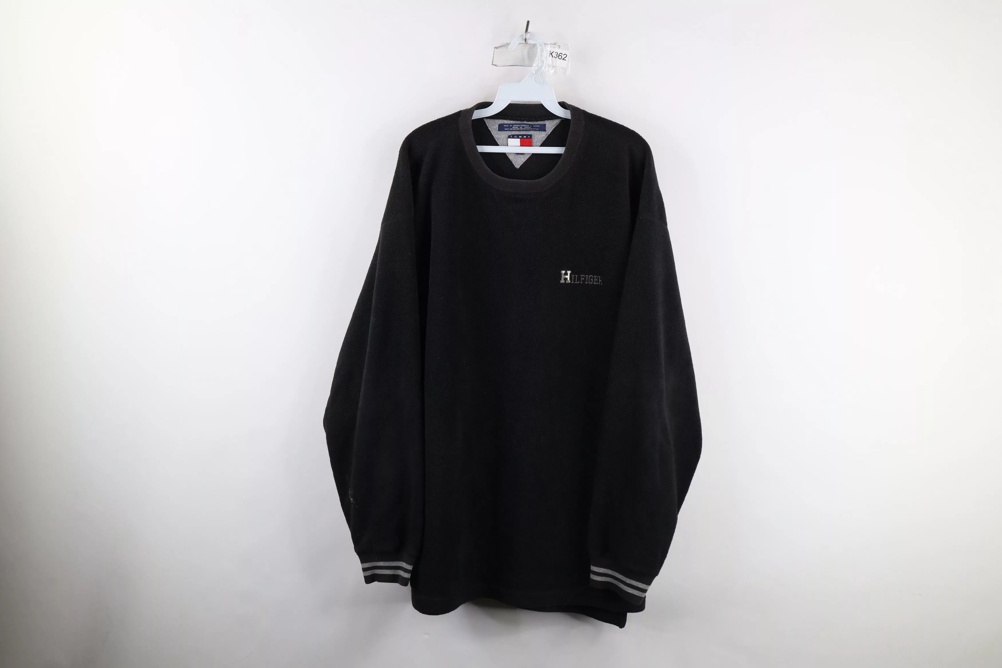 Tommy Hilfiger Sweaters Knitwear Tommy Hilfiger × Vintage Vintage 90s Tommy Hilfiger Heavyweight Fleece Sweater Black