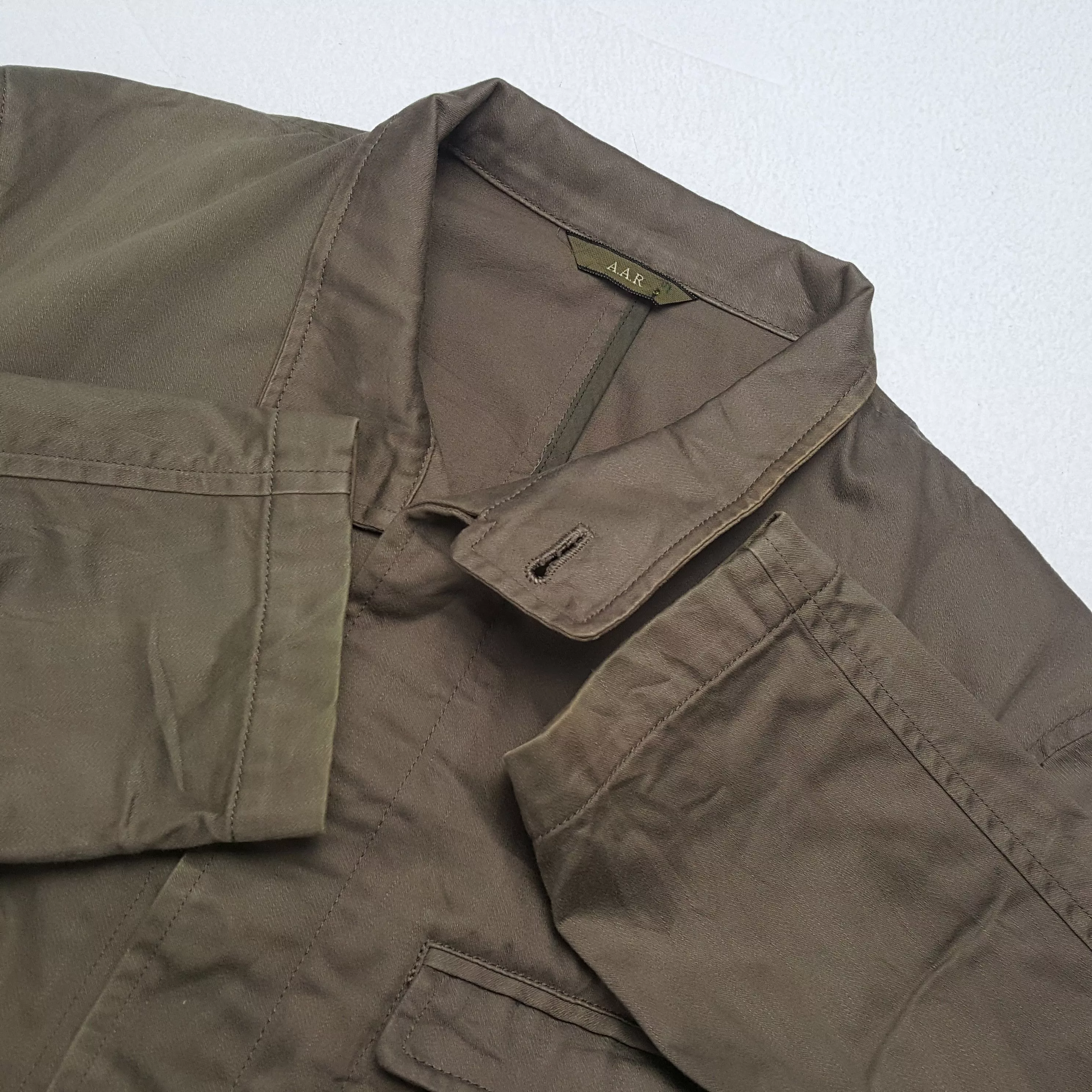 Designer Light Jackets Designer × Japanese Brand × Yohji Yamamoto YOHJI YAMAMOTO Japanese Designer Custom Art Jacket Brown