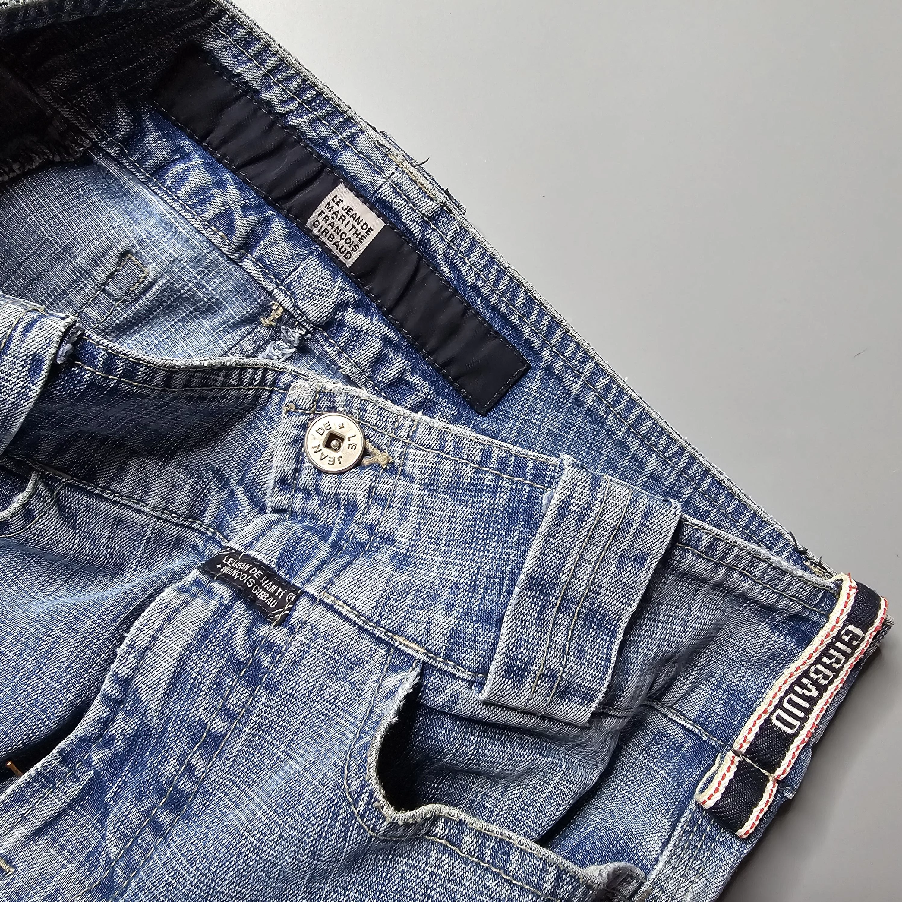 Marithe + Francois Girbaud Denim Marithe + Francois Girbaud MF+G - Y2K Bootcut Adjustable Length Jeans Blue