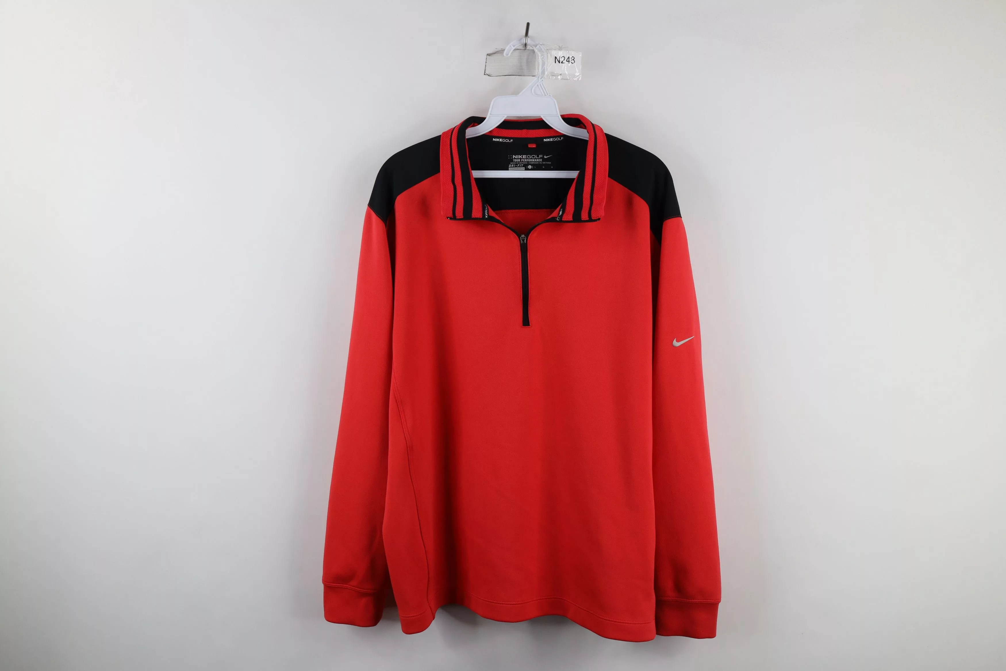 Nike Sweaters Knitwear Nike × Vintage Nike Golf Tour Performance Pullover Golfing Sweater Top Red