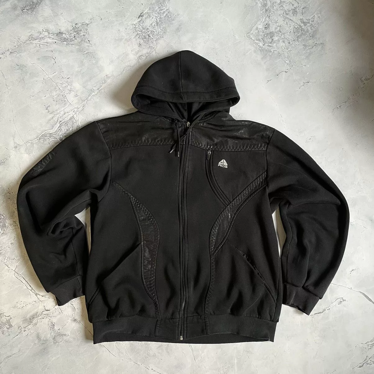Nike ACG Sweatshirts Hoodies Nike ACG × Vintage Nike ACG Vintage Zip Hoodie Black Streetwear