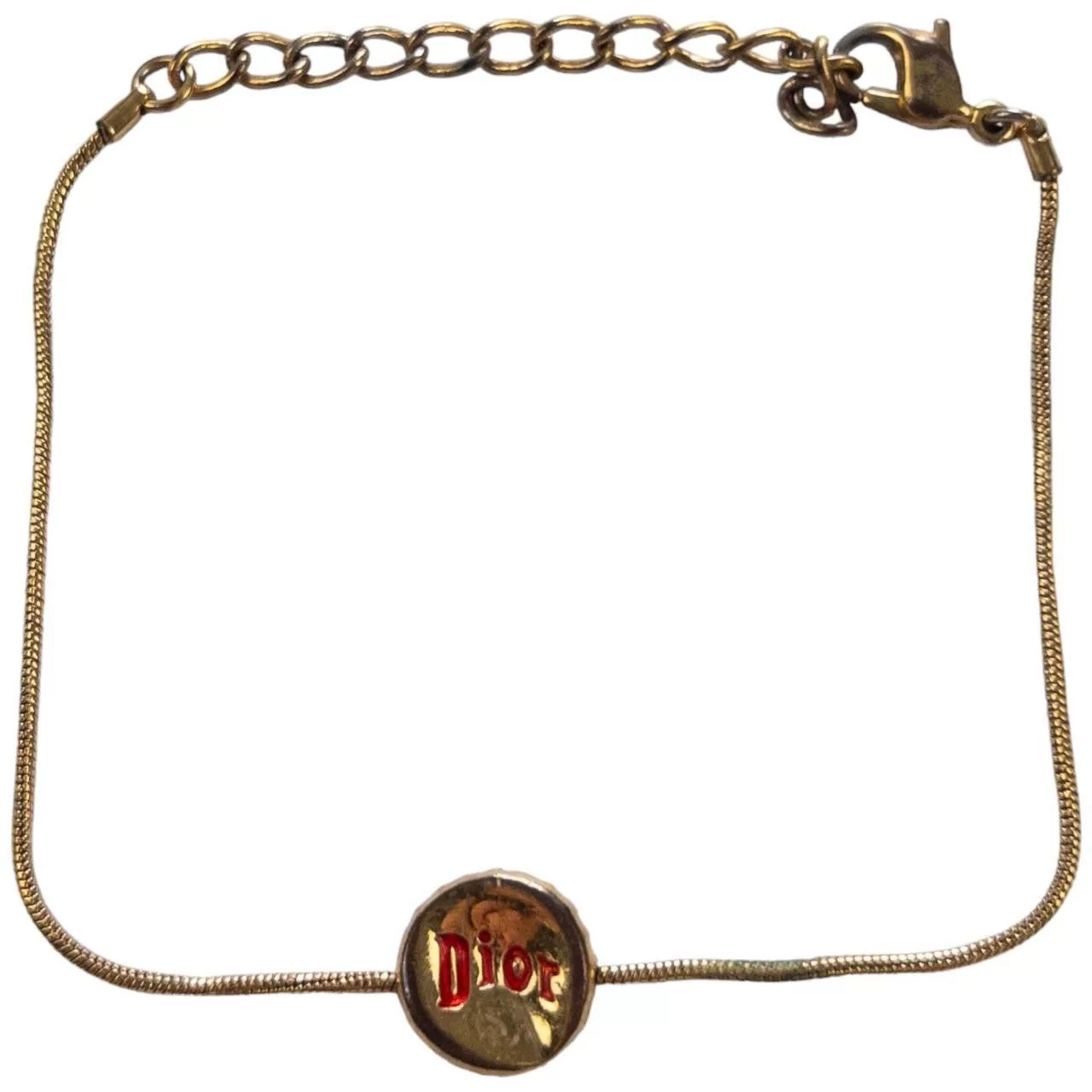 Dior Necklaces Vintage Dior Bottle Cap Bracelet Gold