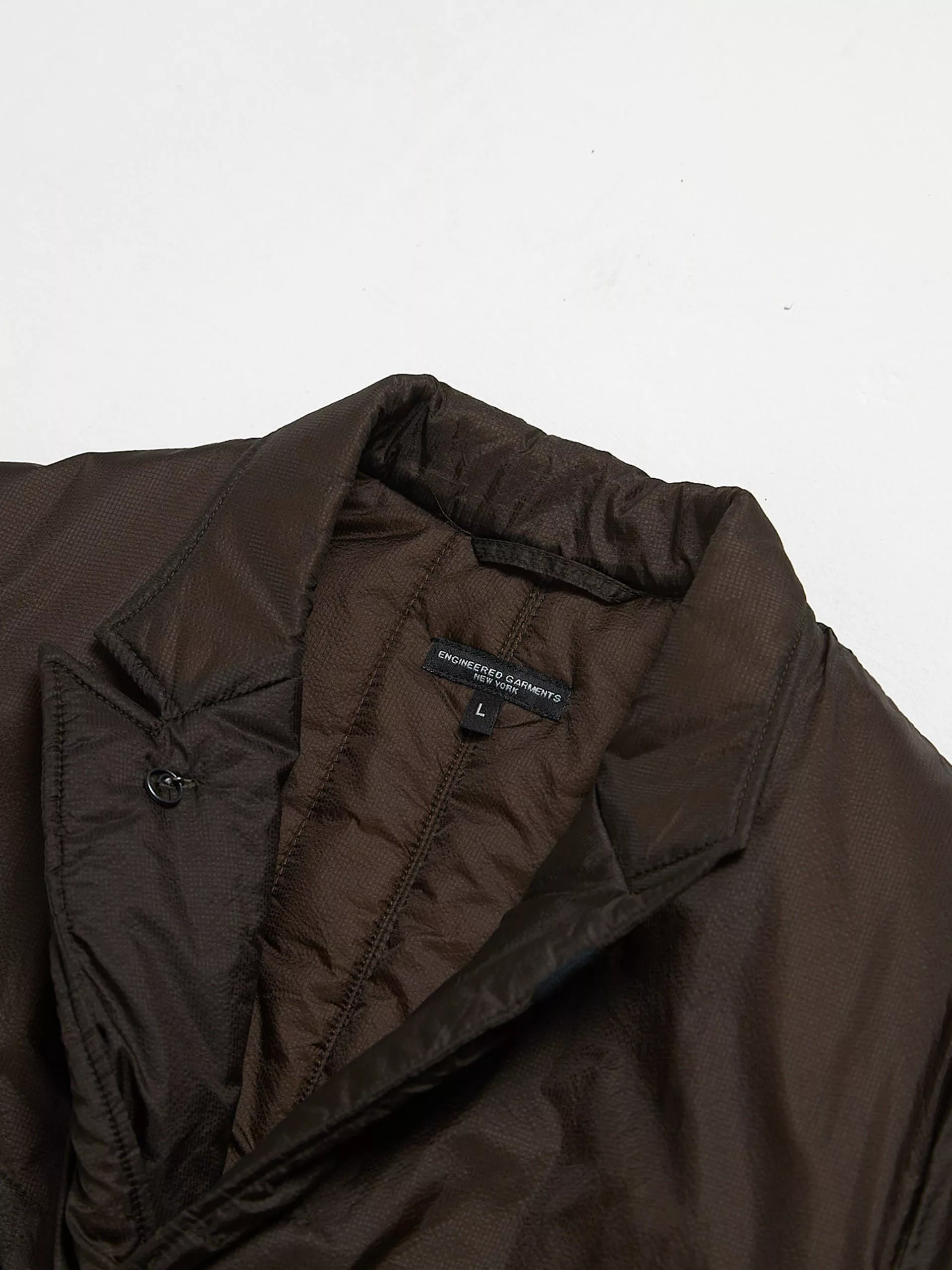 Engineered Garments Parkas Engineered Garments Brown Primaloft Nylon Downjacket