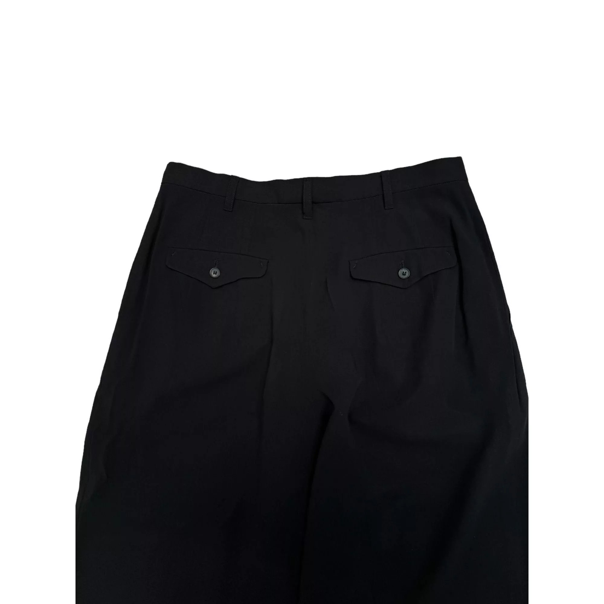 Jil Sander Pants Jil Sander Wool Wide High Waist Pants Black