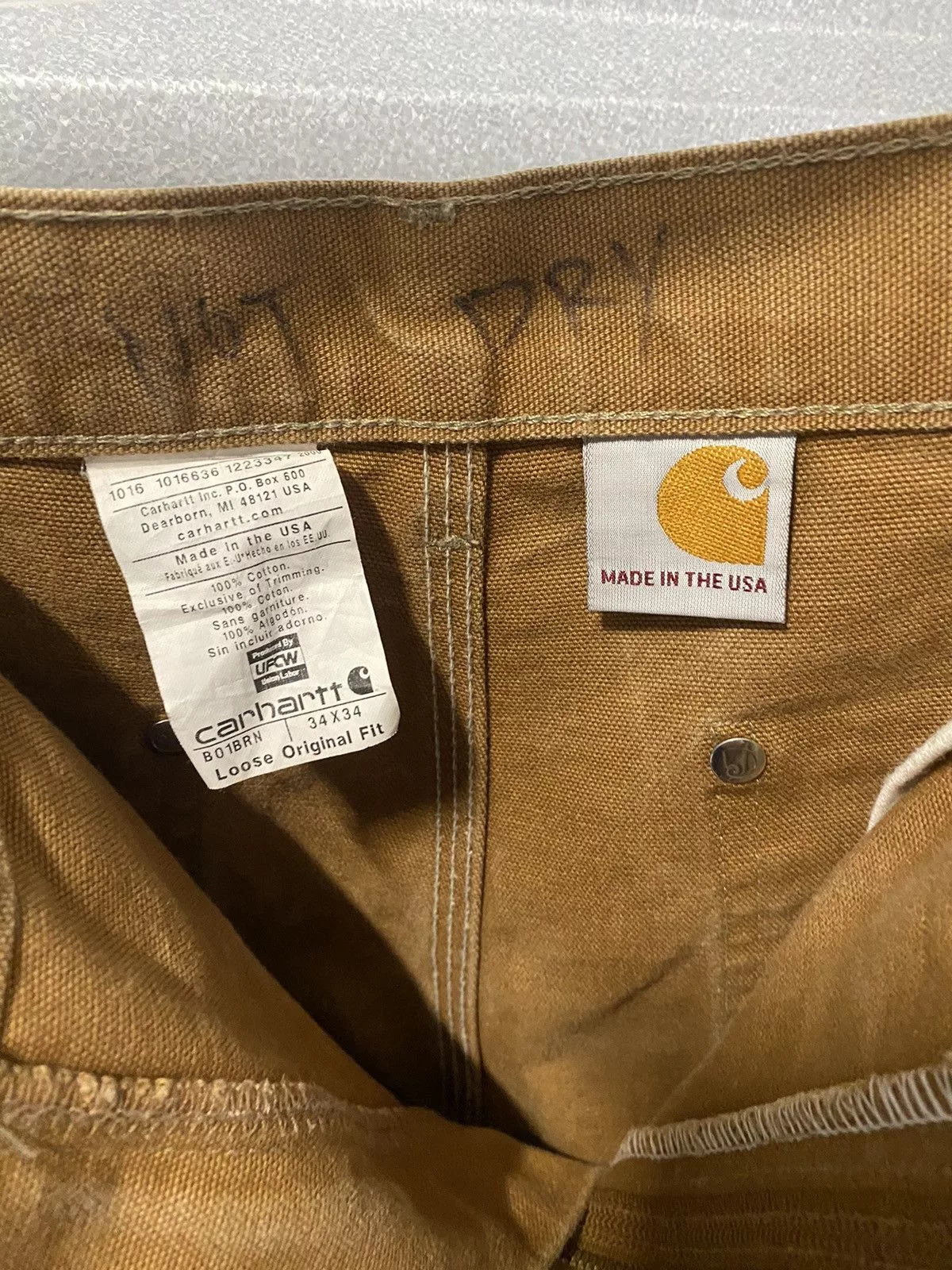 Carhartt Denim Carhartt Double Knee Carpenter Pants Brown